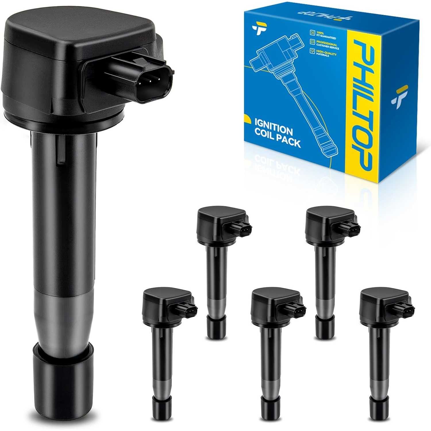 PHILTOP UF603 Ignition Coil Pack, Fits for Honda 2011-2017 Odyssey, 2008-2012 Accord 3.5L, 2008-2010 Odyssey 3.5L, 2010-2011 Acc