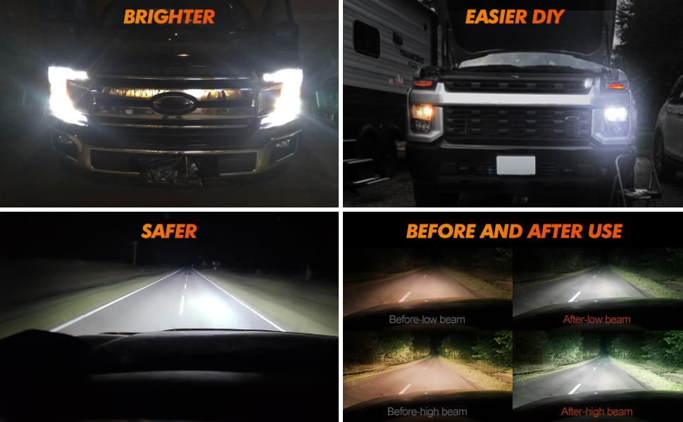 9005 led headlight bulb 6k