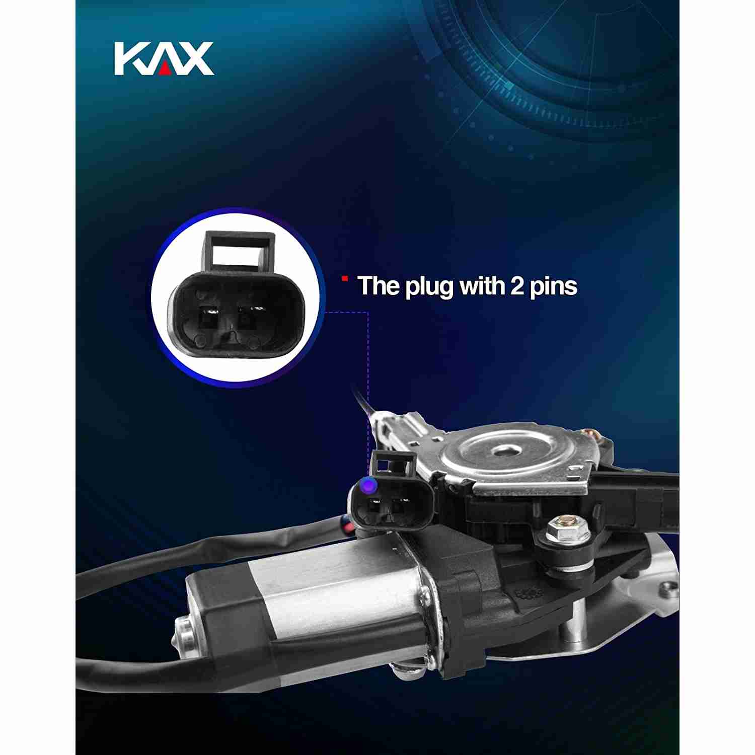 KAX® Front Right Passenger Side Power Window Regulator with Motor for 2008 Chevrolet Impala 1
