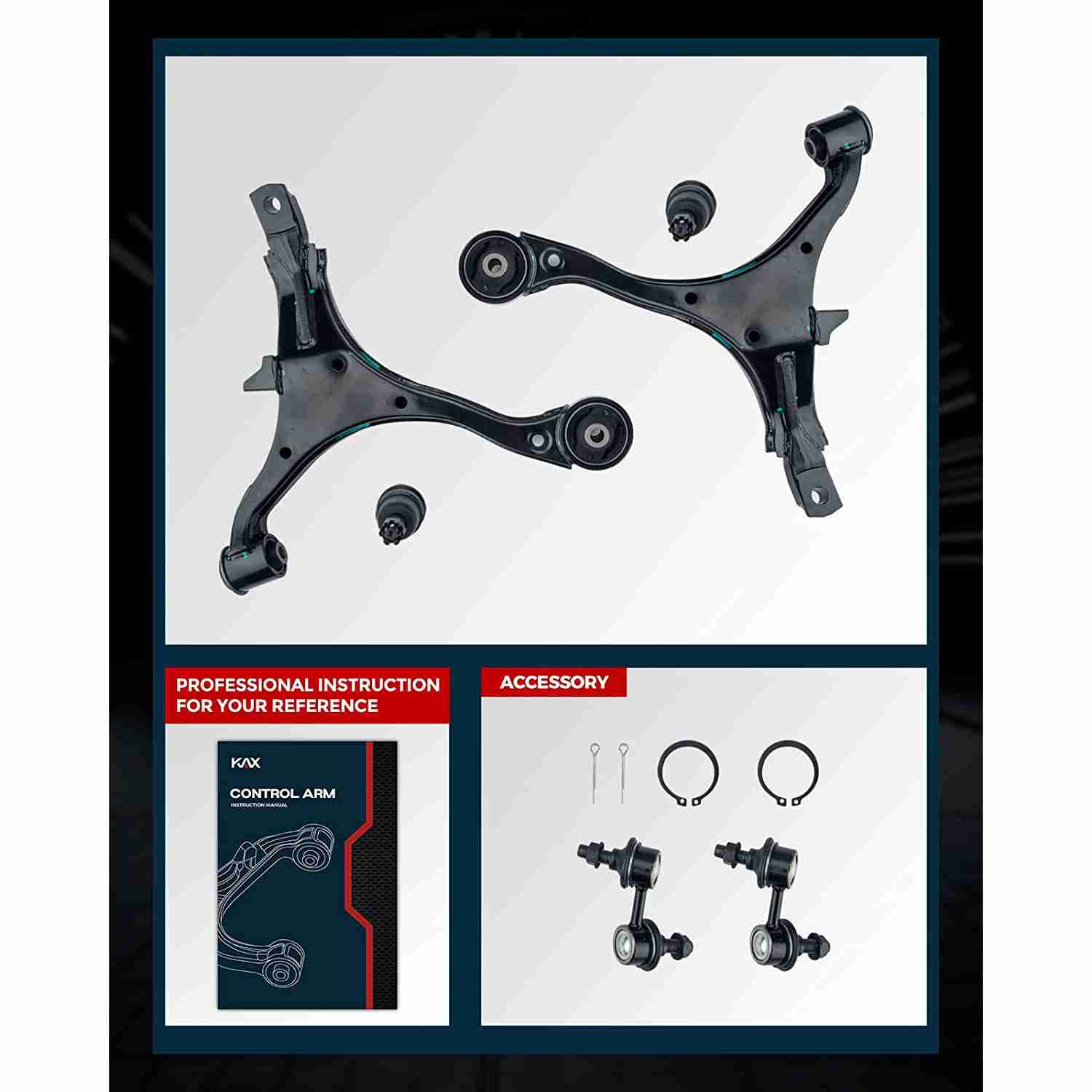2004 Honda CR-V Control Arms Kit 6PCS KAX® 5