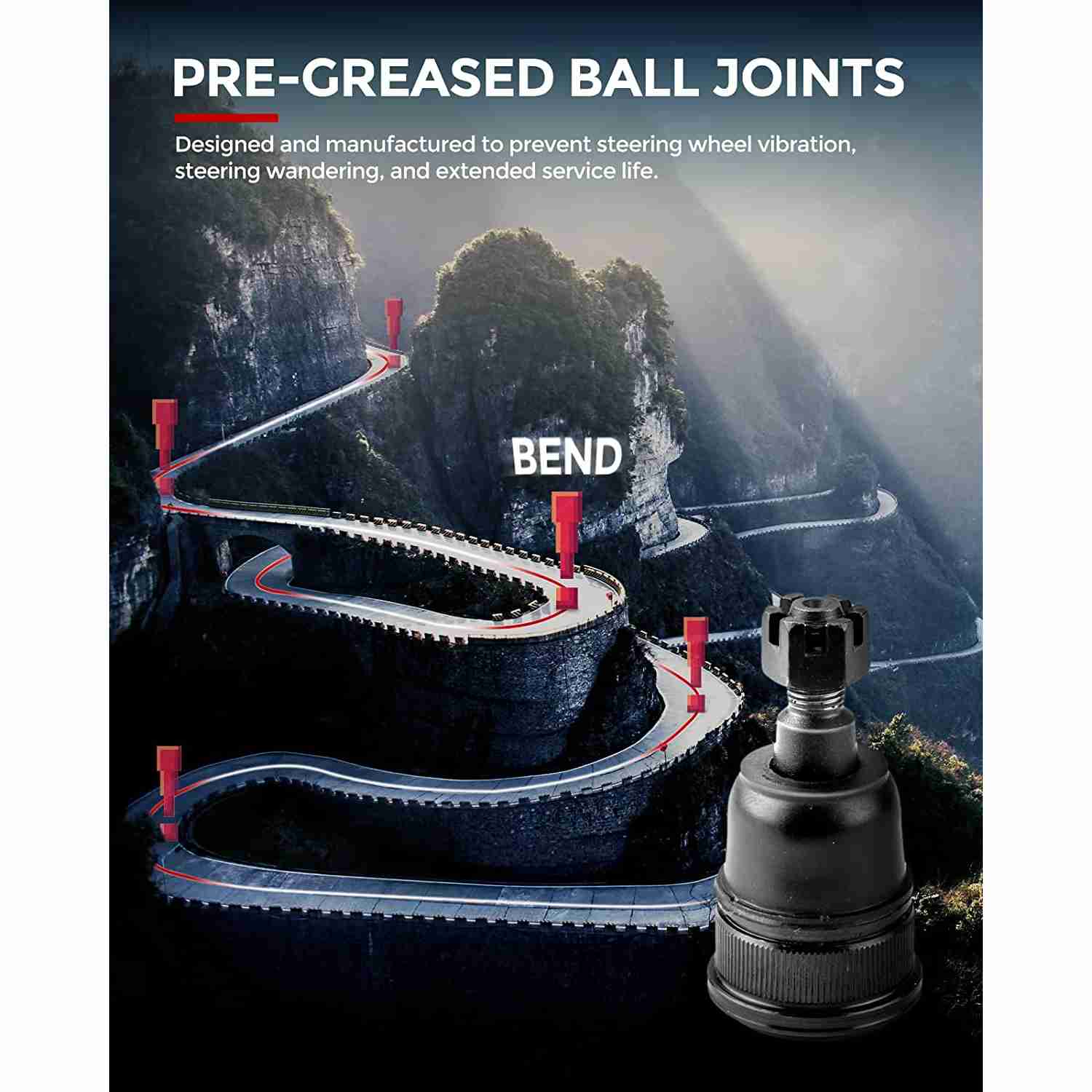 2004 Honda CR-V Control Arms Kit 6PCS KAX® 4