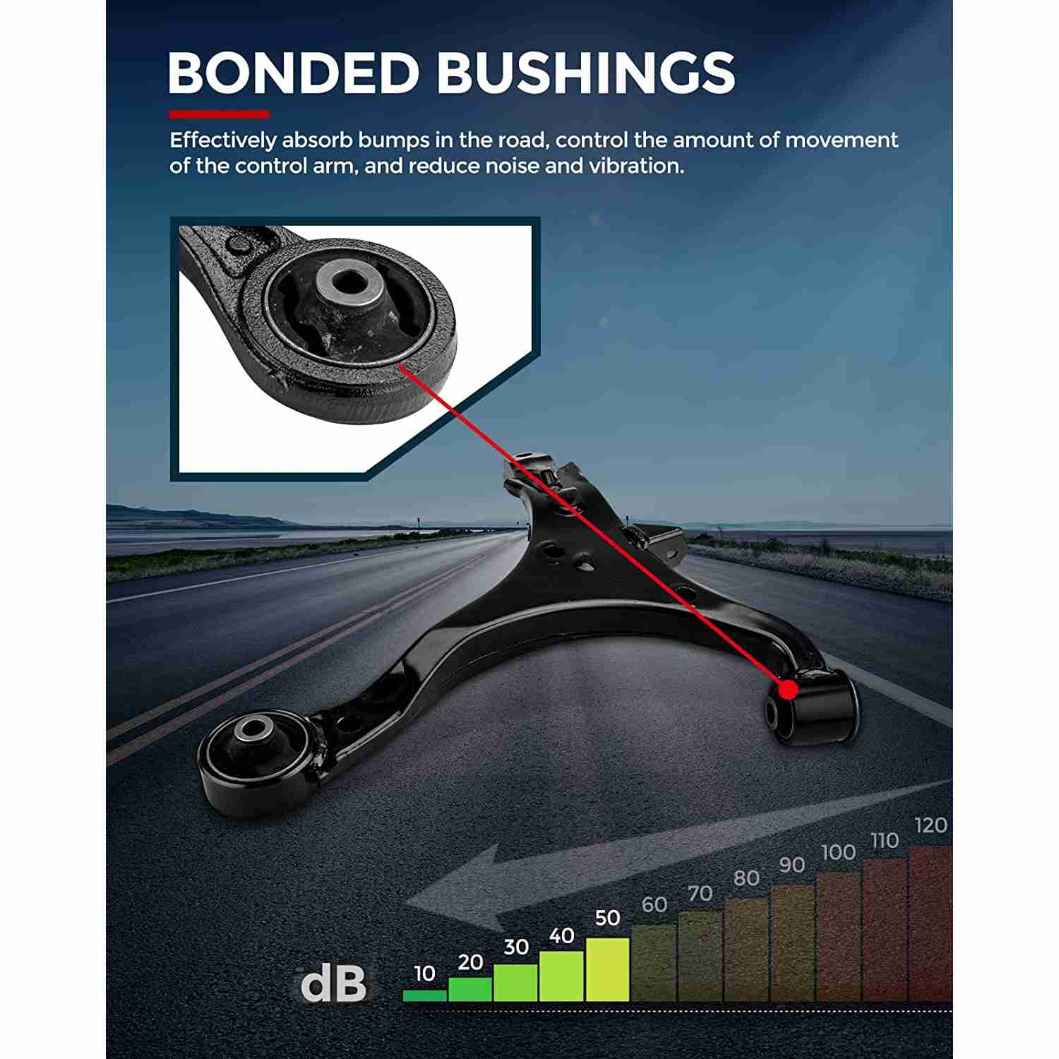 2004 Honda CR-V Control Arms Kit 6PCS KAX® 3