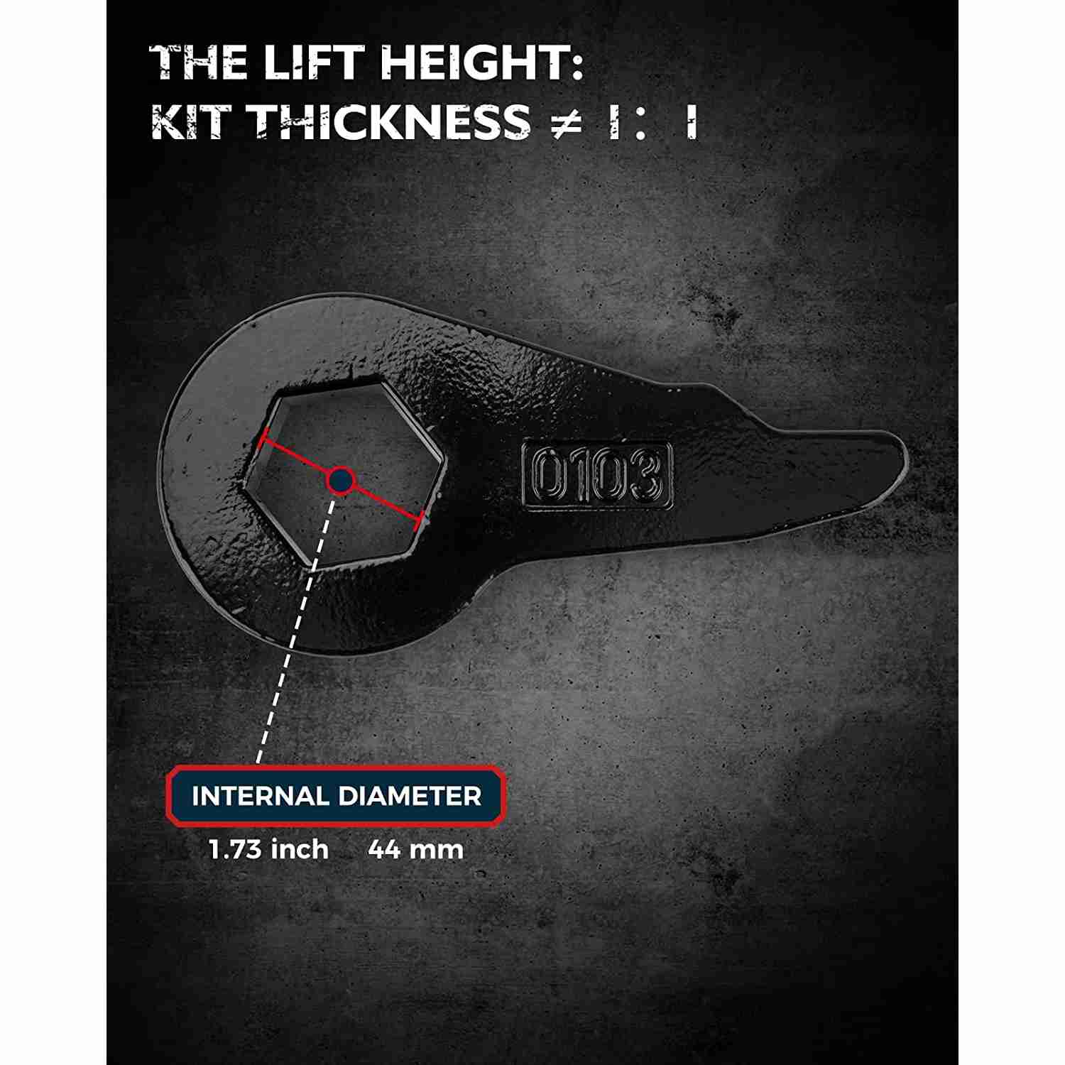 KAX® 1988-2006 Silverado 1"-3" Front Leveling Lift Kit 2