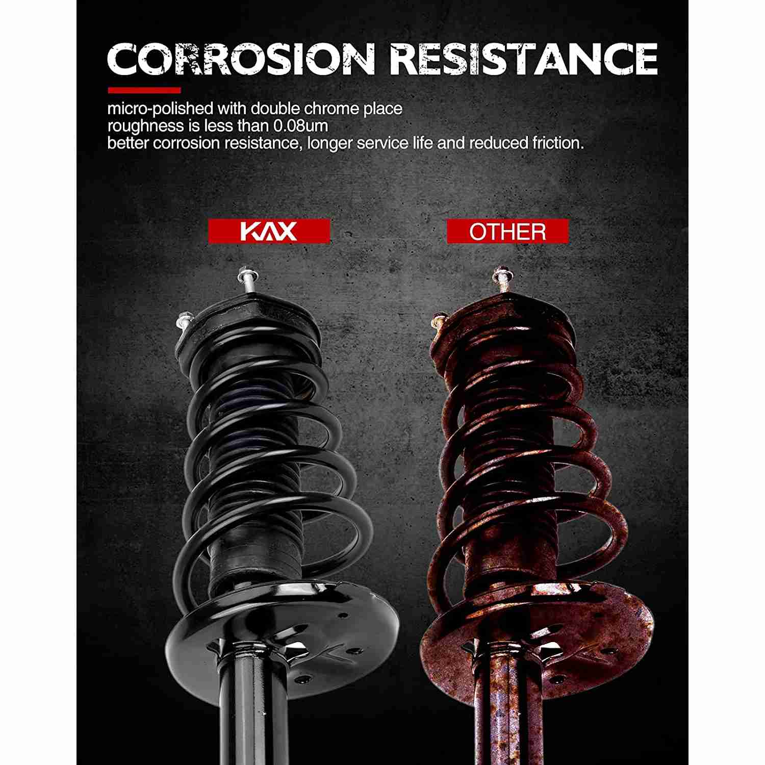 thumbnail image 2 of Complete Pair Rear Struts With Coil Spring Assembly For 2001-2003 Toyota Highlander (FWD) - Detroit Axle 2 of 5