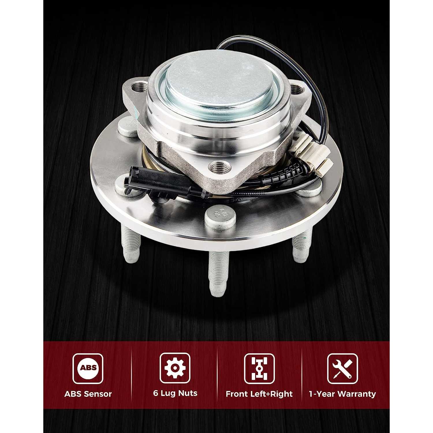 Front Wheel Hub Bearings Pair – Fits Nissan Rogue Select/Sentra 07-12 & Rogue 08-13, Direct OE Replacement