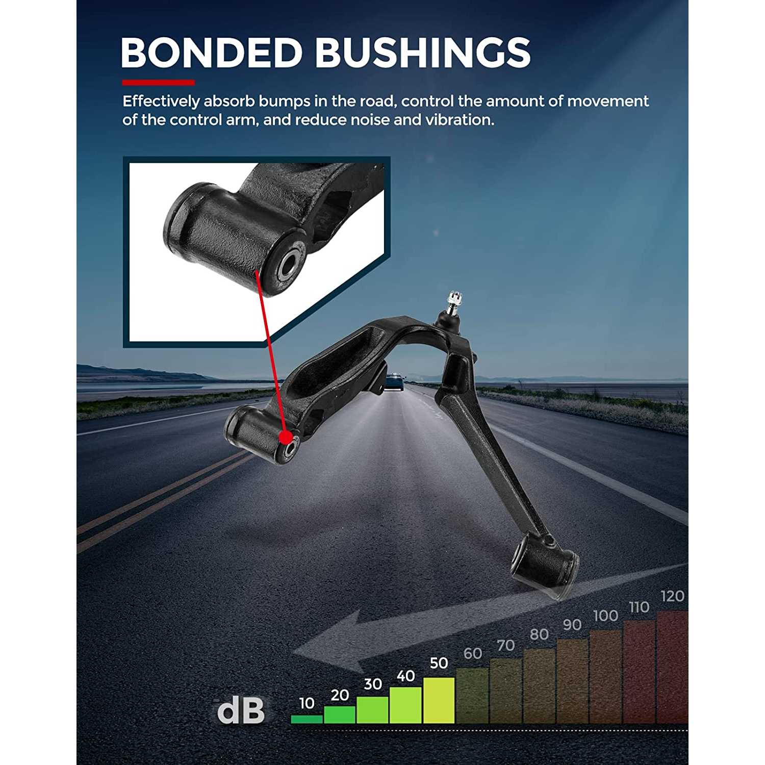 2001-2010 Silverado 2500 HD/1500/3500 HD Front Lower Control Arm with Ball Joint | KAX® 4