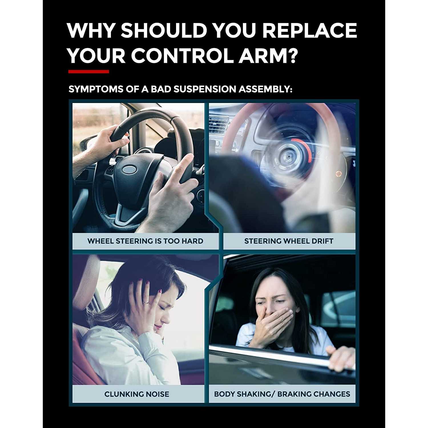 2001-2010 Silverado 2500 HD/1500/3500 HD Front Lower Control Arm with Ball Joint | KAX® 6