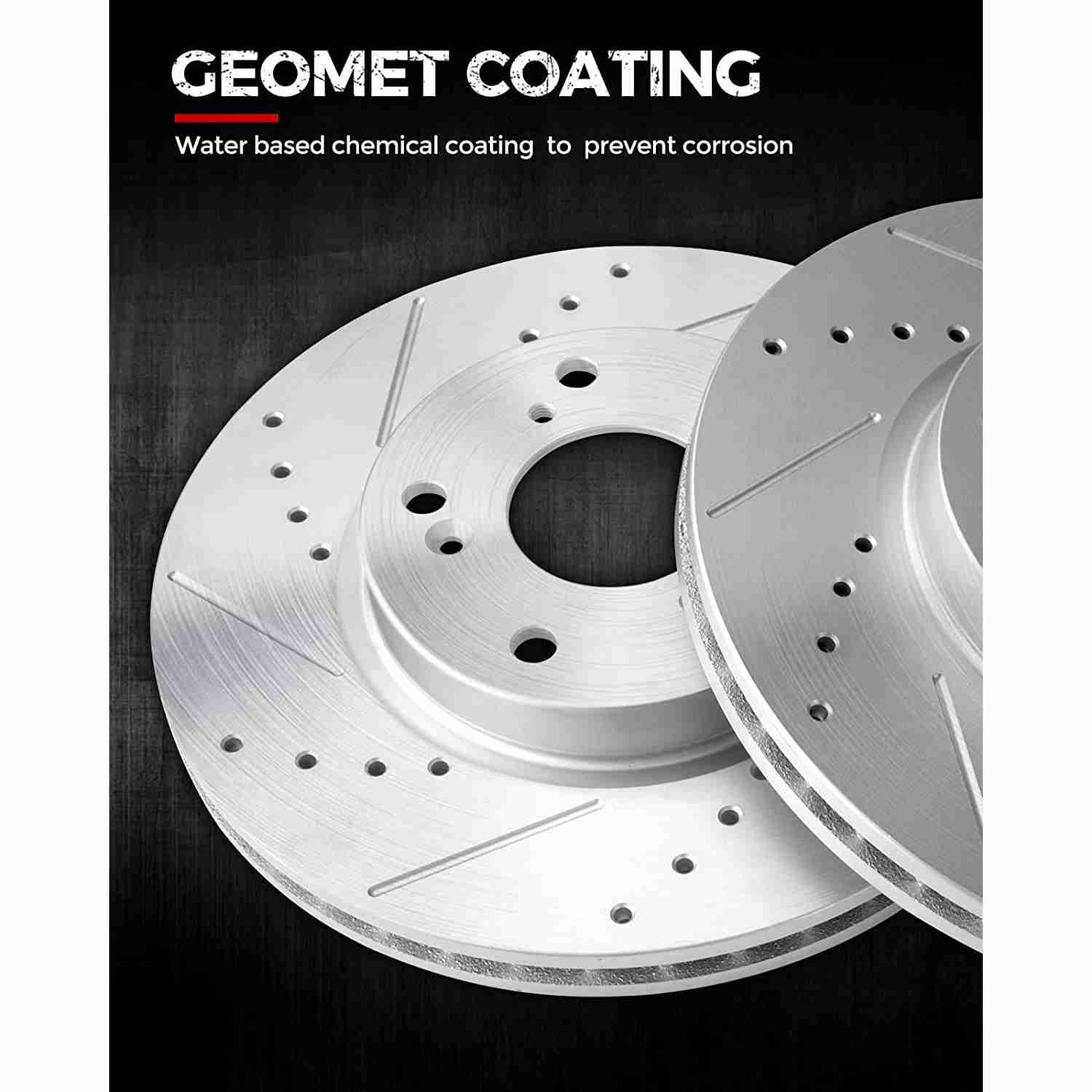Suncent® 2006-2008 RAM 1500 Front Brake Rotors and Pads 3