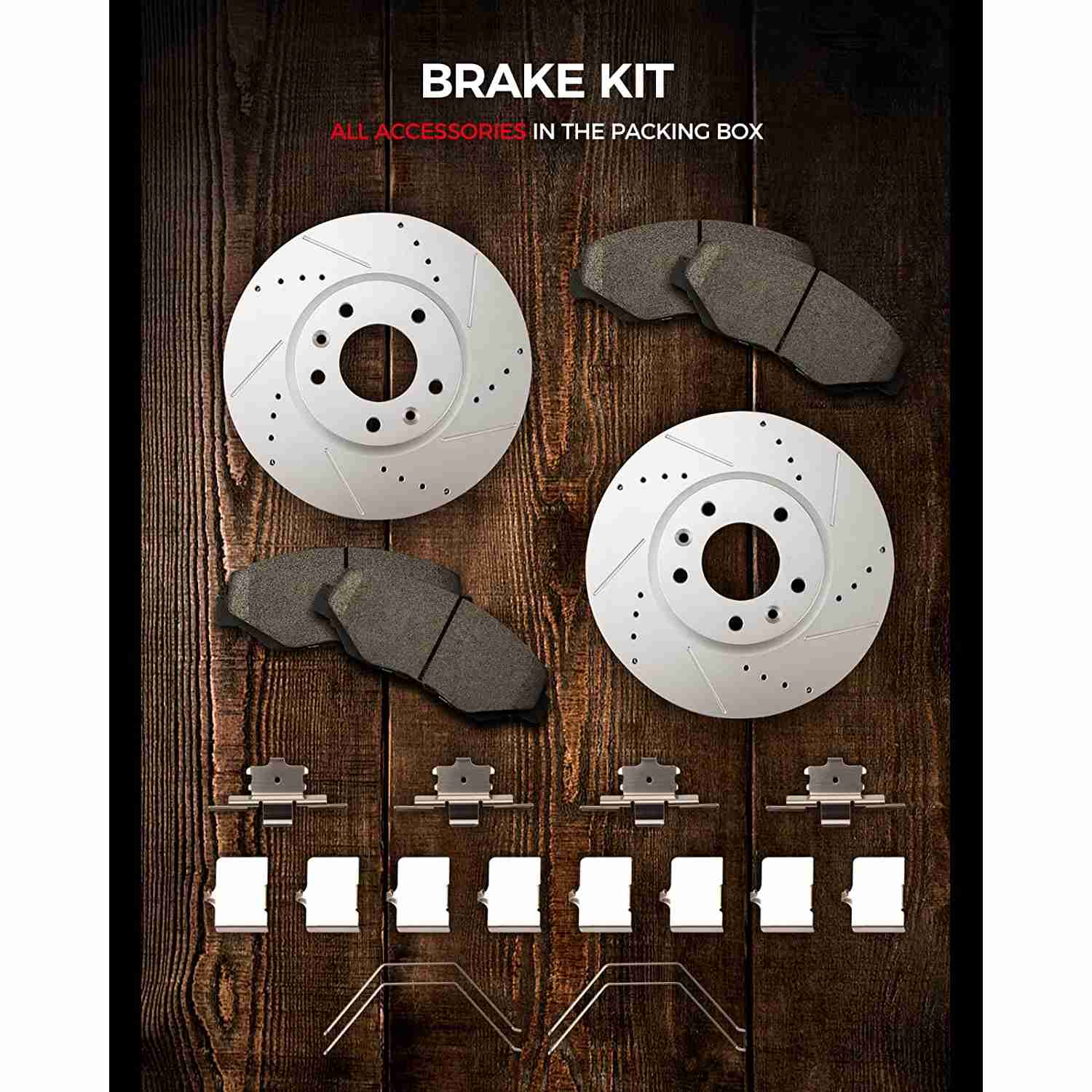 Suncent® 2006-2012 Ford Fusion Front Brake Rotors and Pads 6