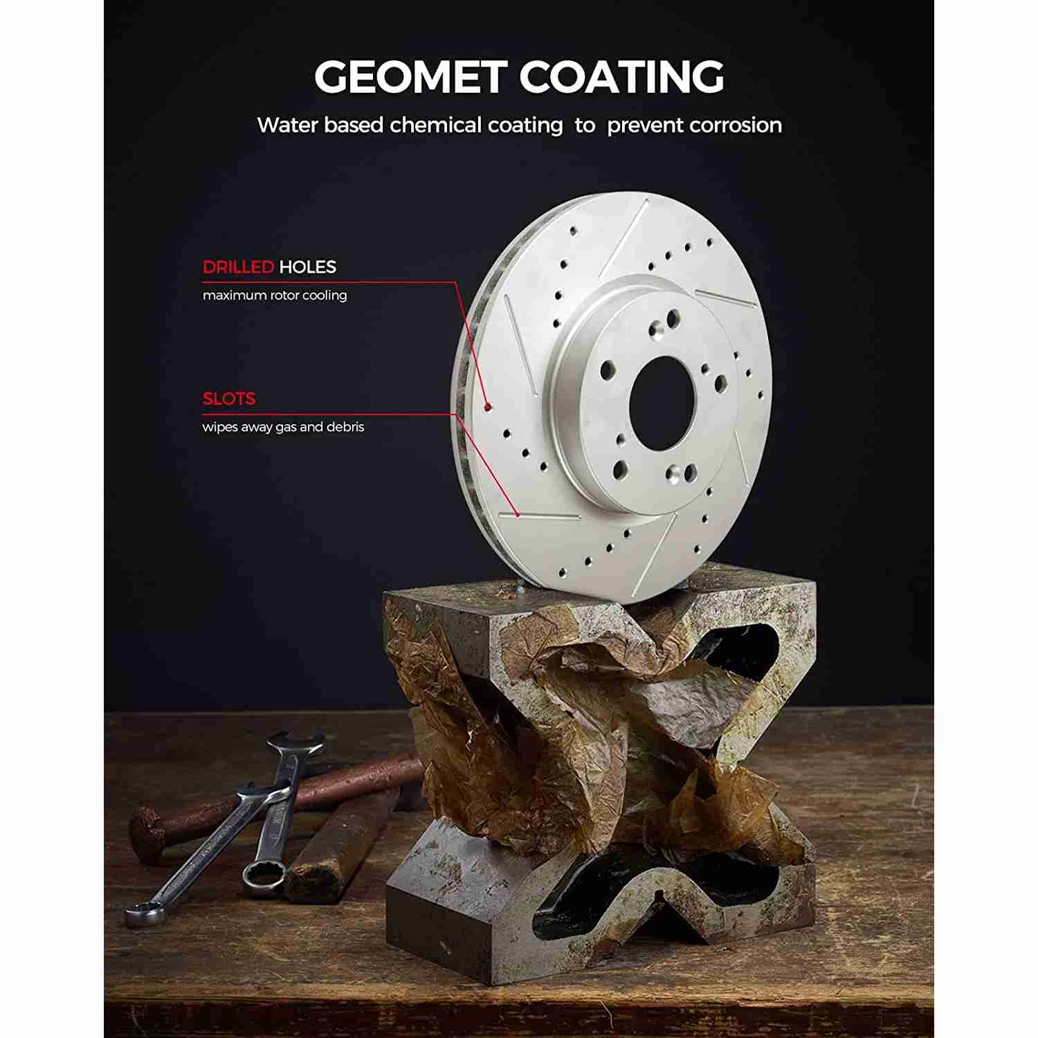 Suncent® 2005-2012 Honda Accord(More Available) Front Brake Rotors and Pads 3