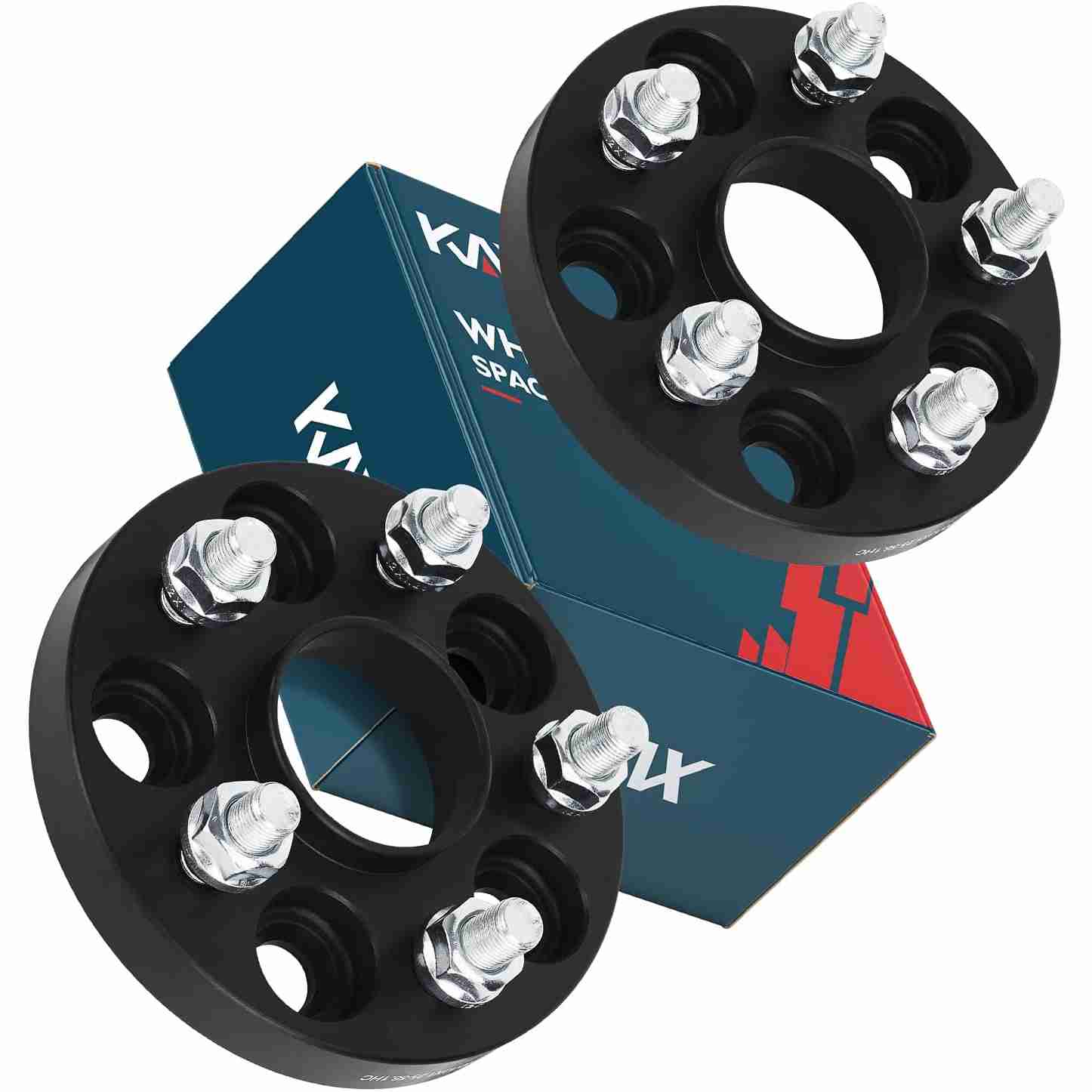 KAX® 1" 4x100mm Hub Centric Wheel Spacers 54.1mm M12X1.5 2PCS for 1996 Mazda Miata 9