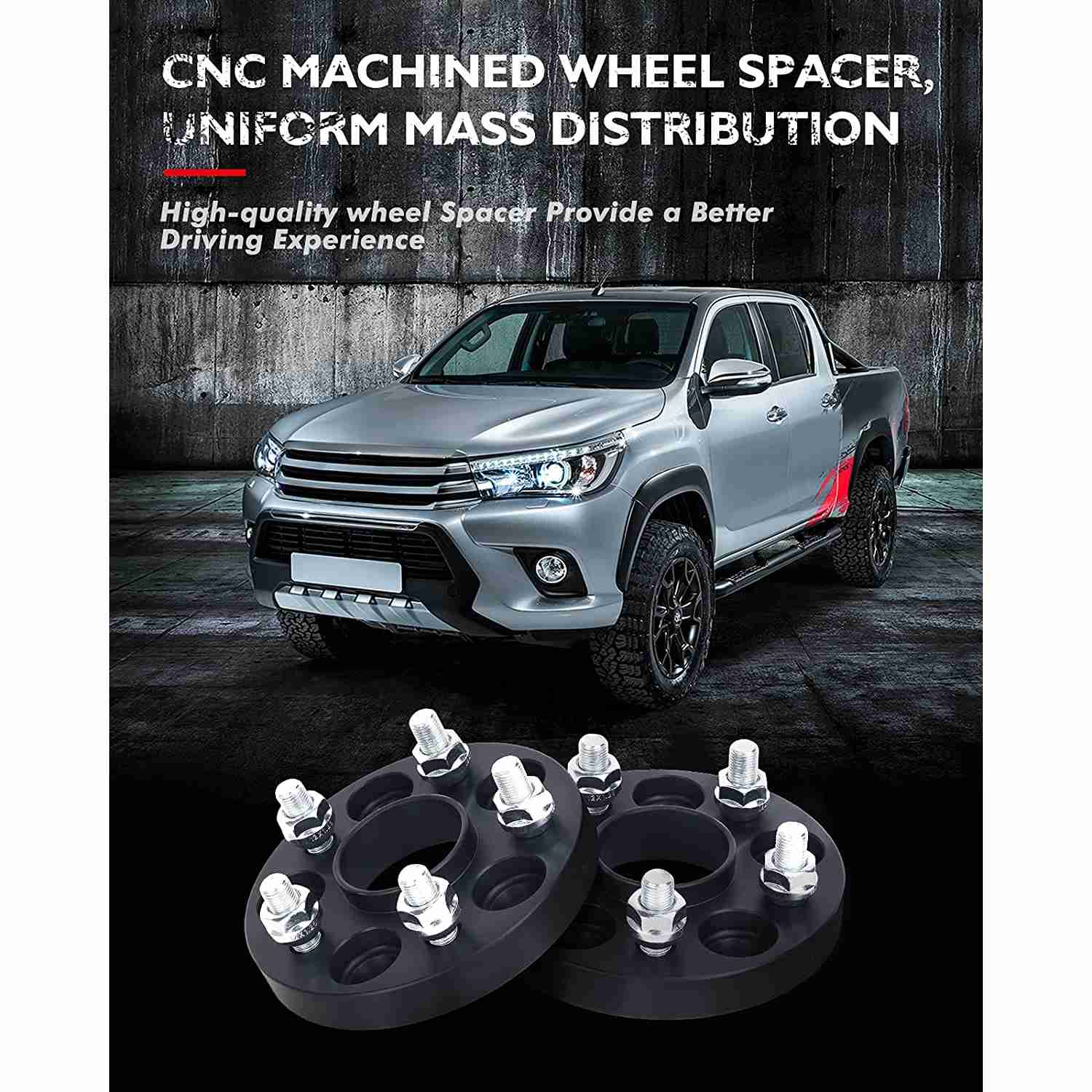 KAX® 1" 4x100mm Hub Centric Wheel Spacers 54.1mm M12X1.5 2PCS for 1996 Mazda Miata 5