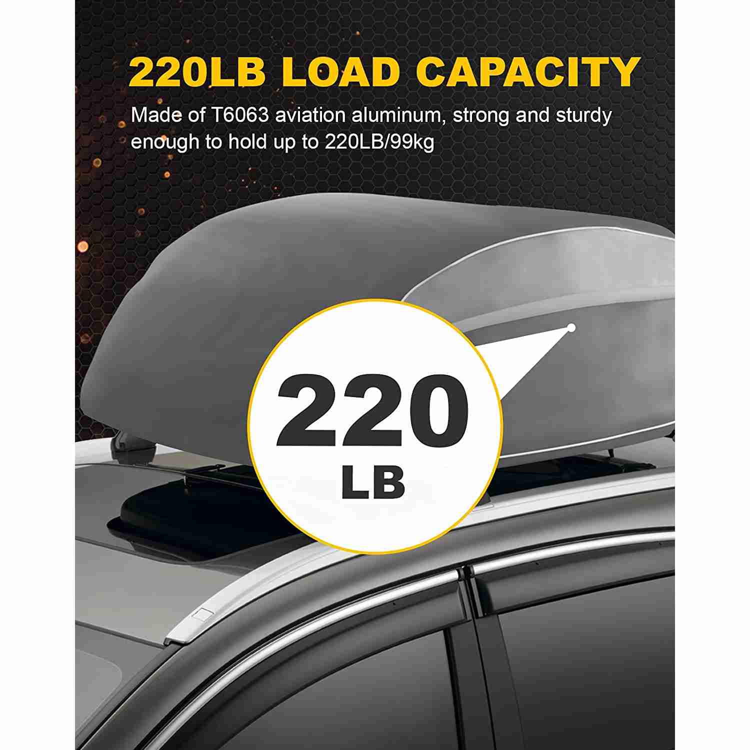 KYX Roof Rack Cross Bars for 20152020 Yukon/Tahoe/Suburban/Escalade