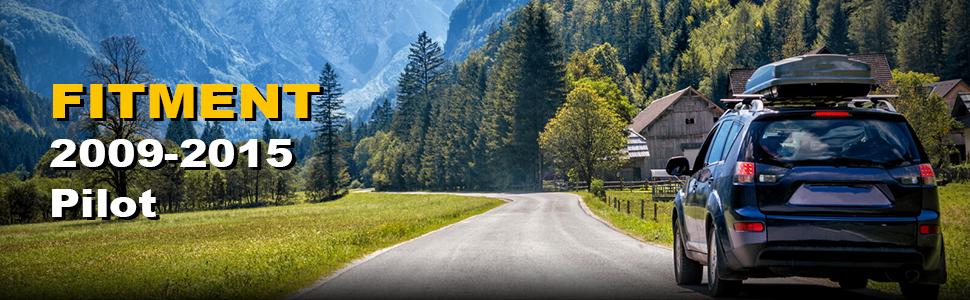 Honda Pilot roof rack crossbars