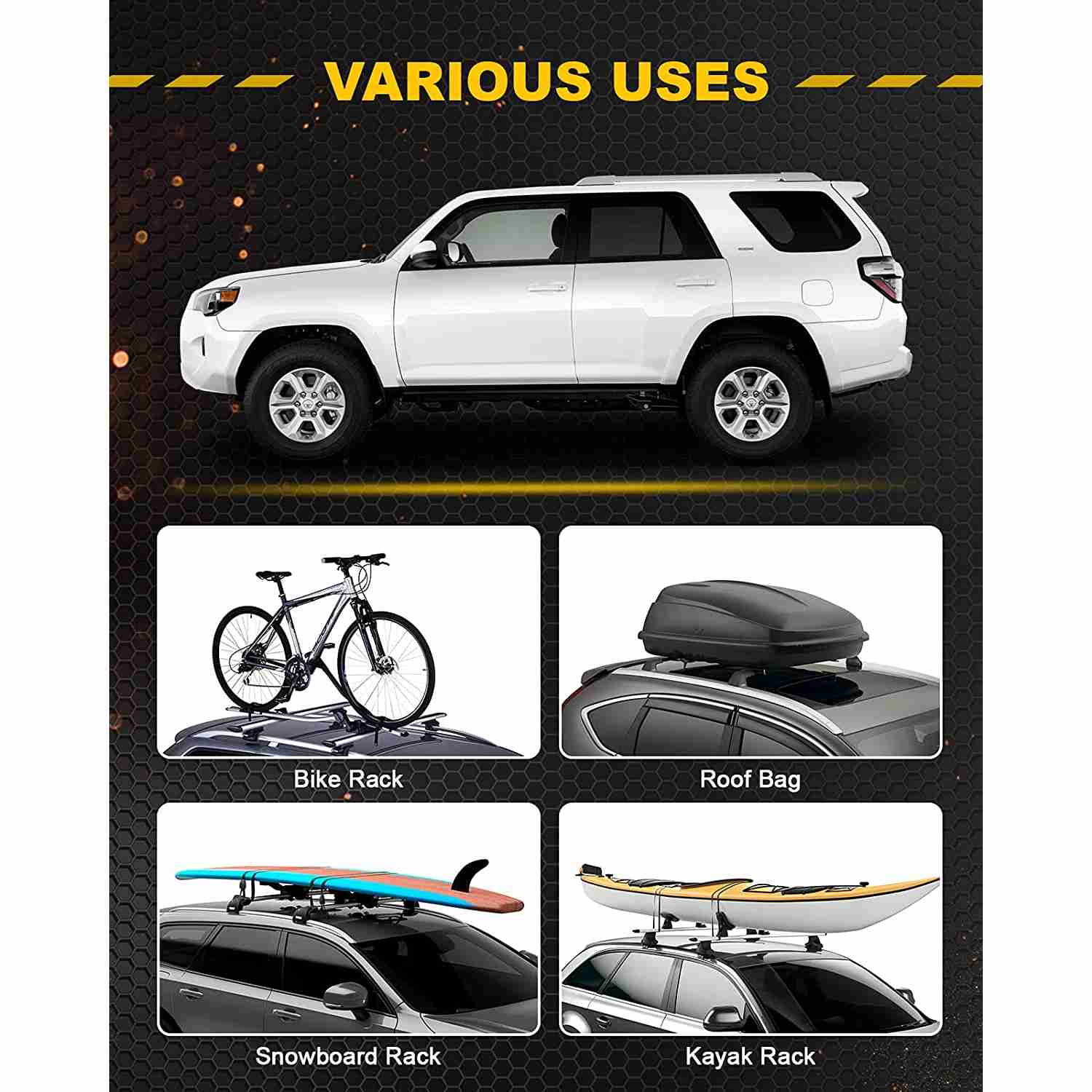 Suncent® 2010-2021 Toyota 4Runner Roof Rack Cross Bars 4
