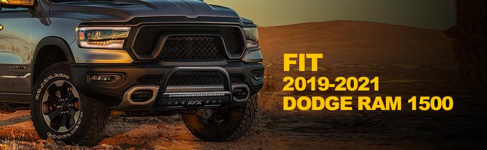 KYX Bull Bar for 2019-2021 Dodge RAM 1500 with Light