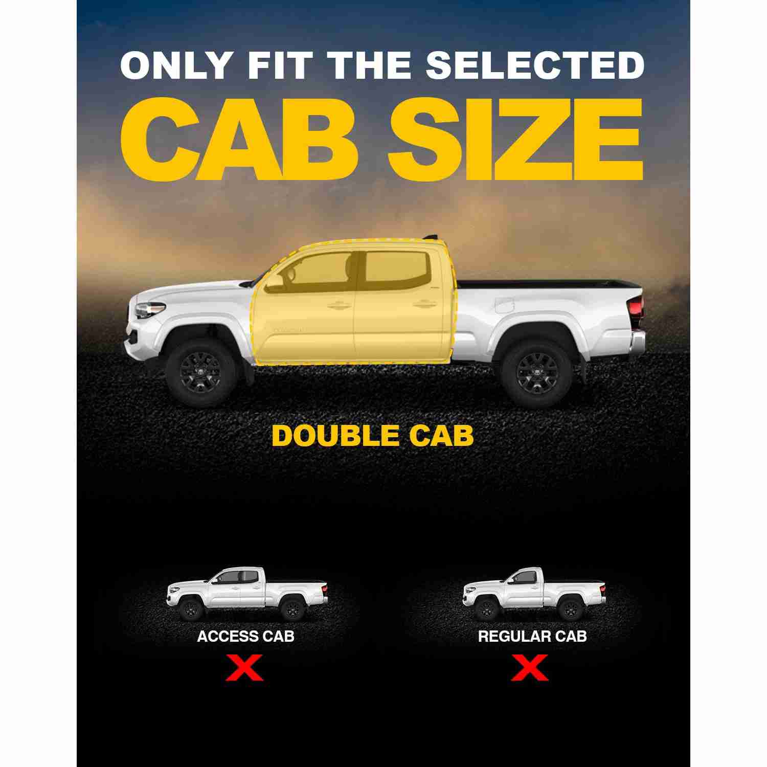 KYX® Stainless Steel Running Boards For 20052022 Toyota Double