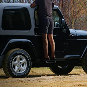 KYX Running Boards for 1987-2006 Wrangler YJ/TJ 2 Door