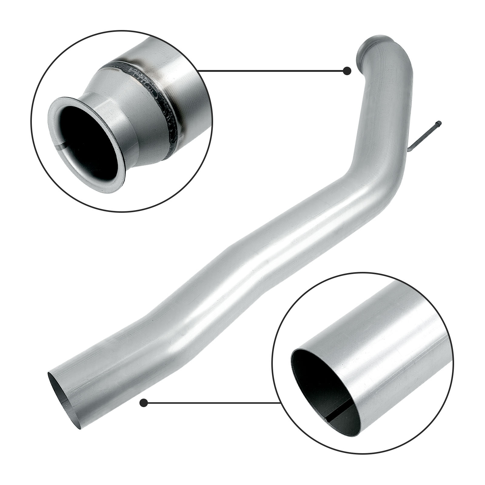 2007-2012 6.7L Cummins 5" DPF-Delete Turbo-Back Exhaust System For Ram 2500 3500 2