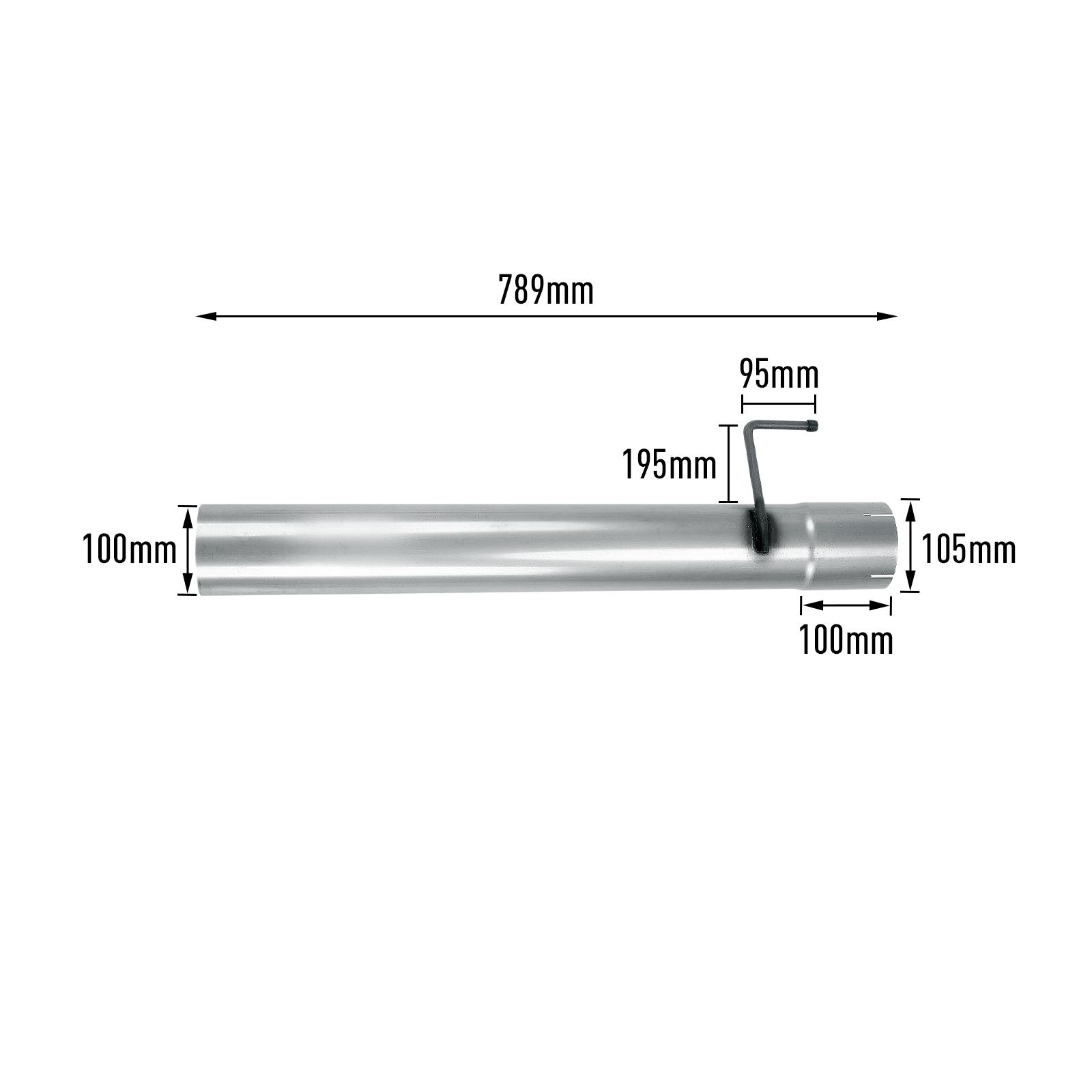 2007-2009 6.7L Cummins 4" Turbo-Back DPF-Delete Exhaust System with Muffler for Ram 2500 3500 15