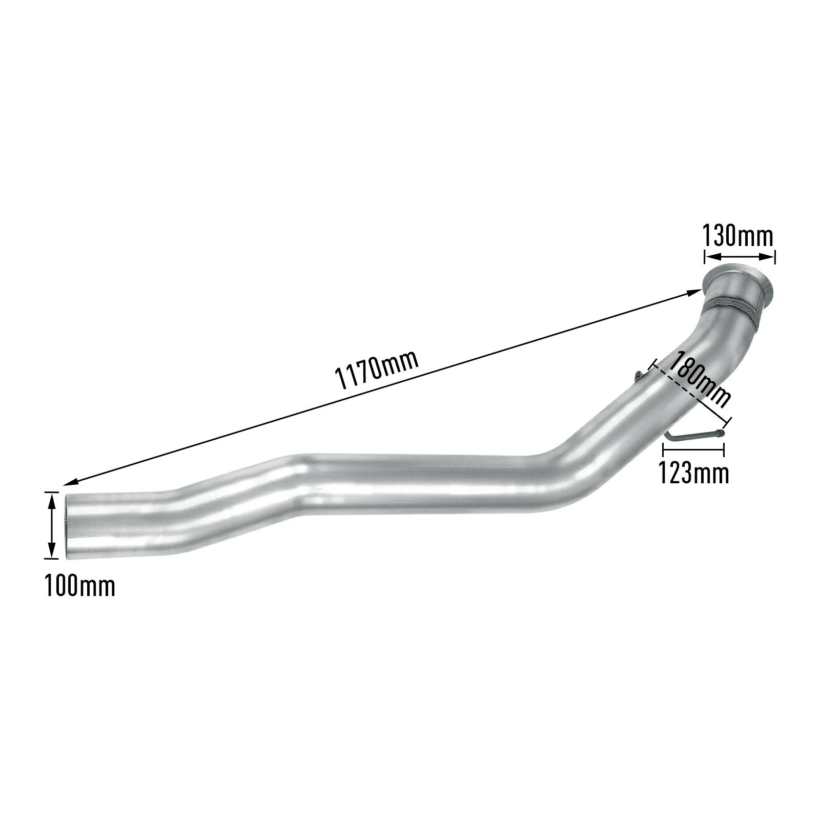 2007-2009 6.7L Cummins 4" Turbo-Back DPF-Delete Exhaust System with Muffler for Ram 2500 3500 14