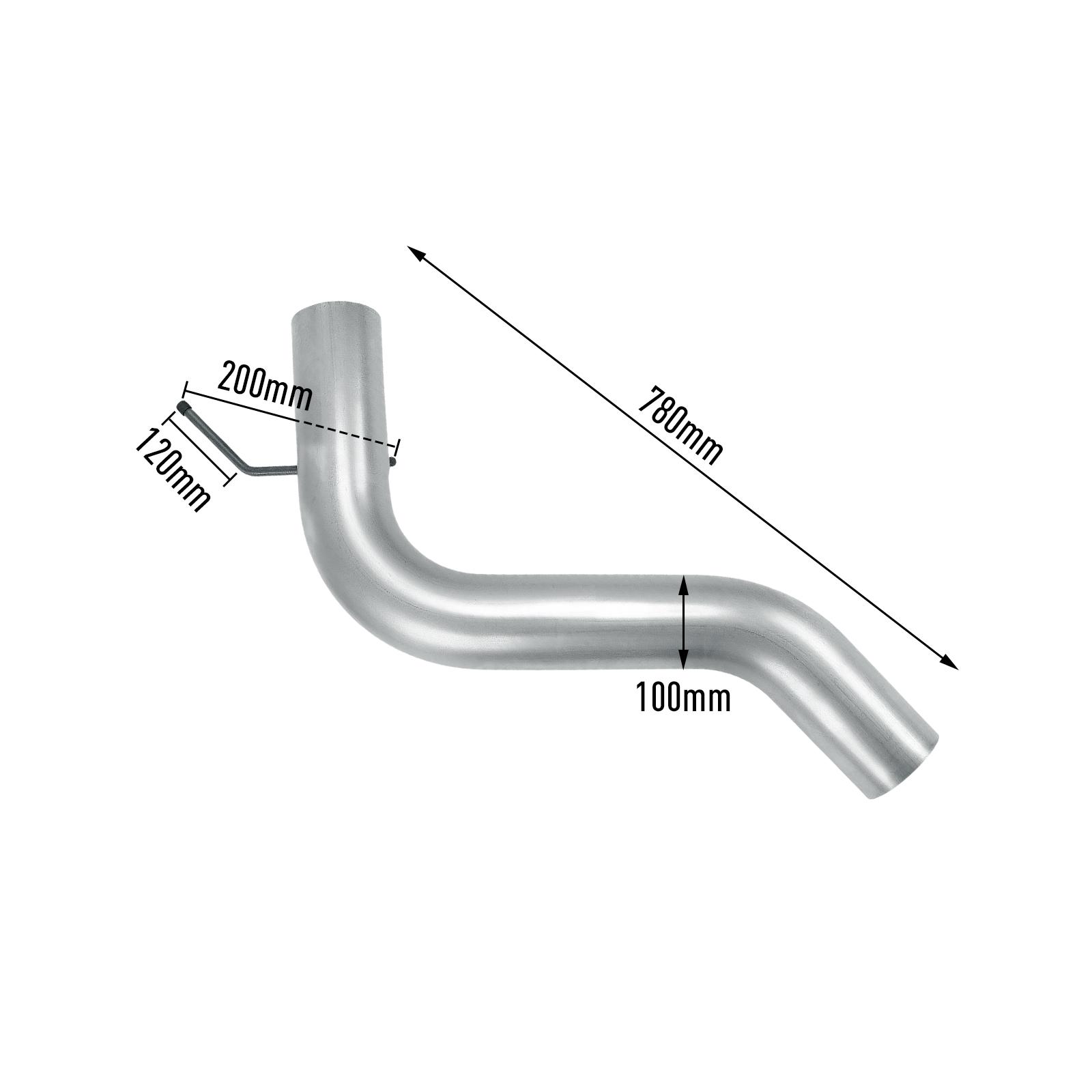 2007-2009 6.7L Cummins 4" Turbo-Back DPF-Delete Exhaust System with Muffler for Ram 2500 3500 13