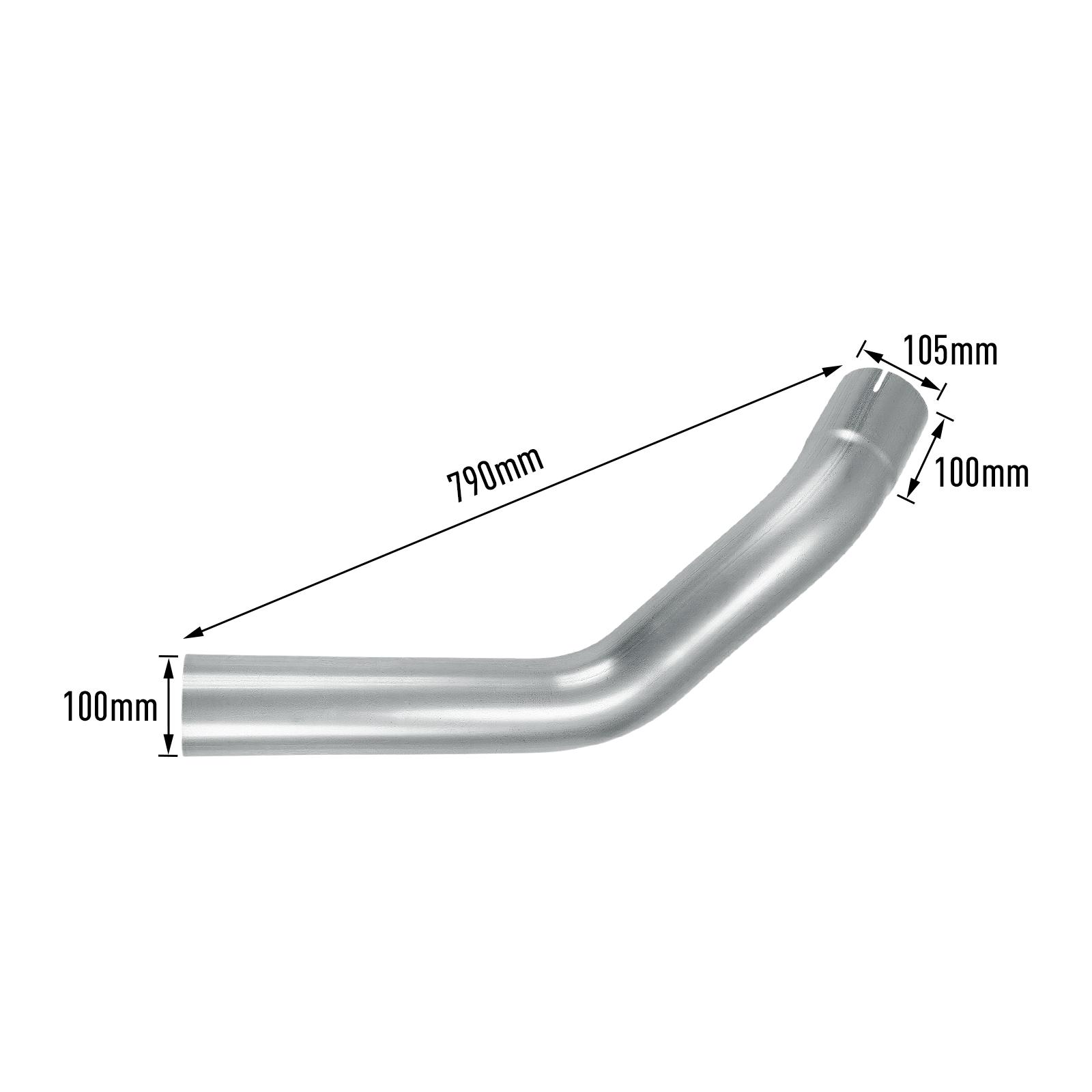 2007-2009 6.7L Cummins 4" Turbo-Back DPF-Delete Exhaust System with Muffler for Ram 2500 3500 12