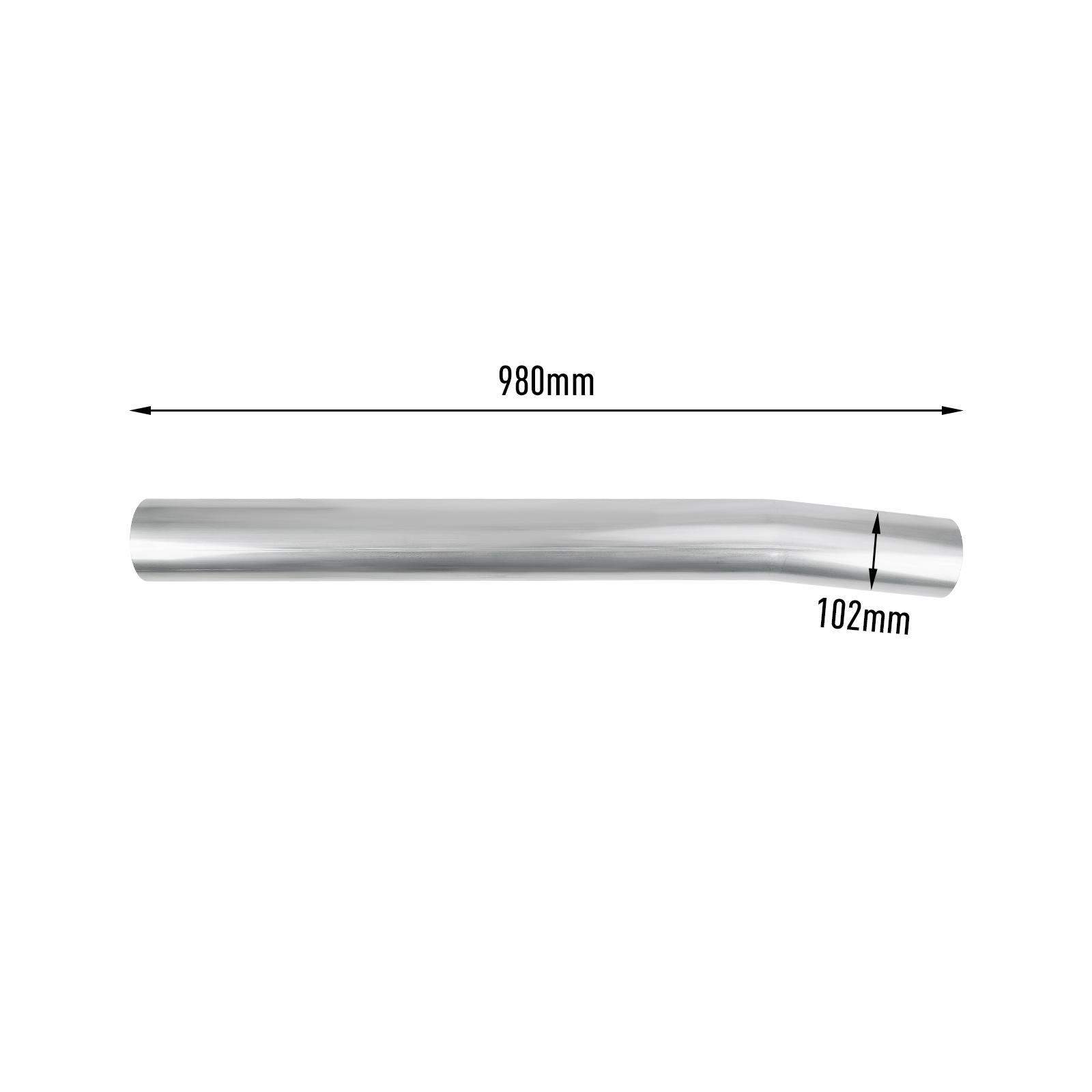 6.7L Cummins 4" DPF Delete Race Pipe with Muffler for 2013-2018 Dodge Ram 2500/3500 14