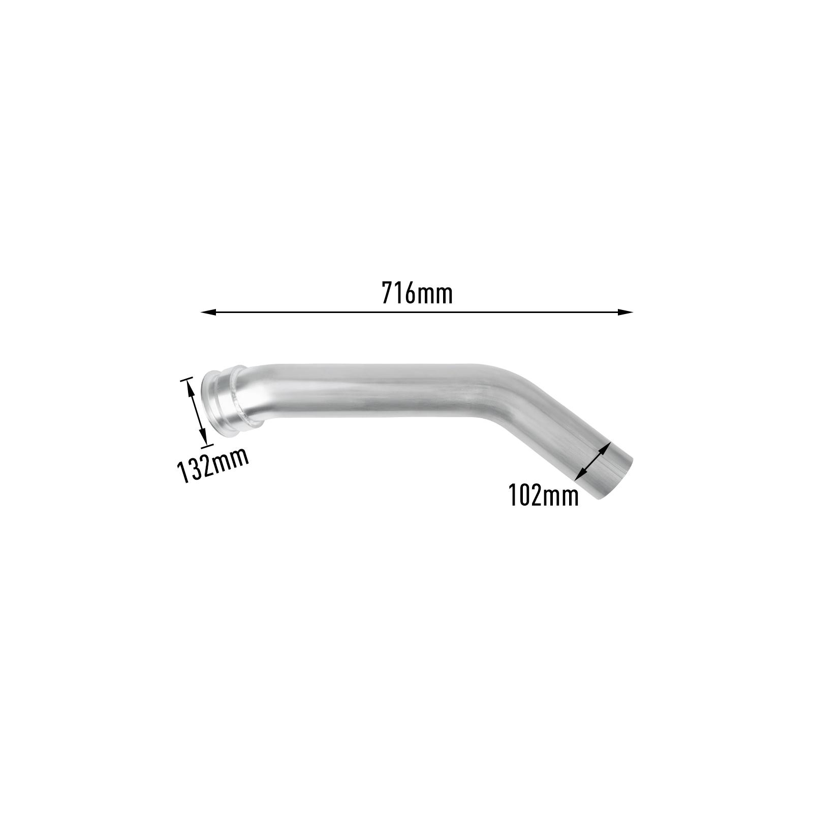 6.7L Cummins 4" Turbo-Back DPF Delete Race Pipe for 2013-2018 Dodge Ram 12