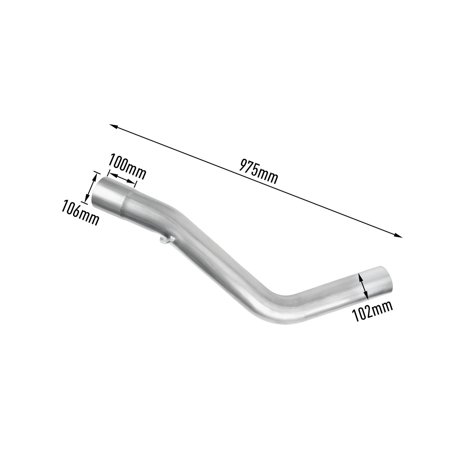 6.7L Cummins 4" Turbo-Back DPF Delete Race Pipe for 2013-2018 Dodge Ram 13
