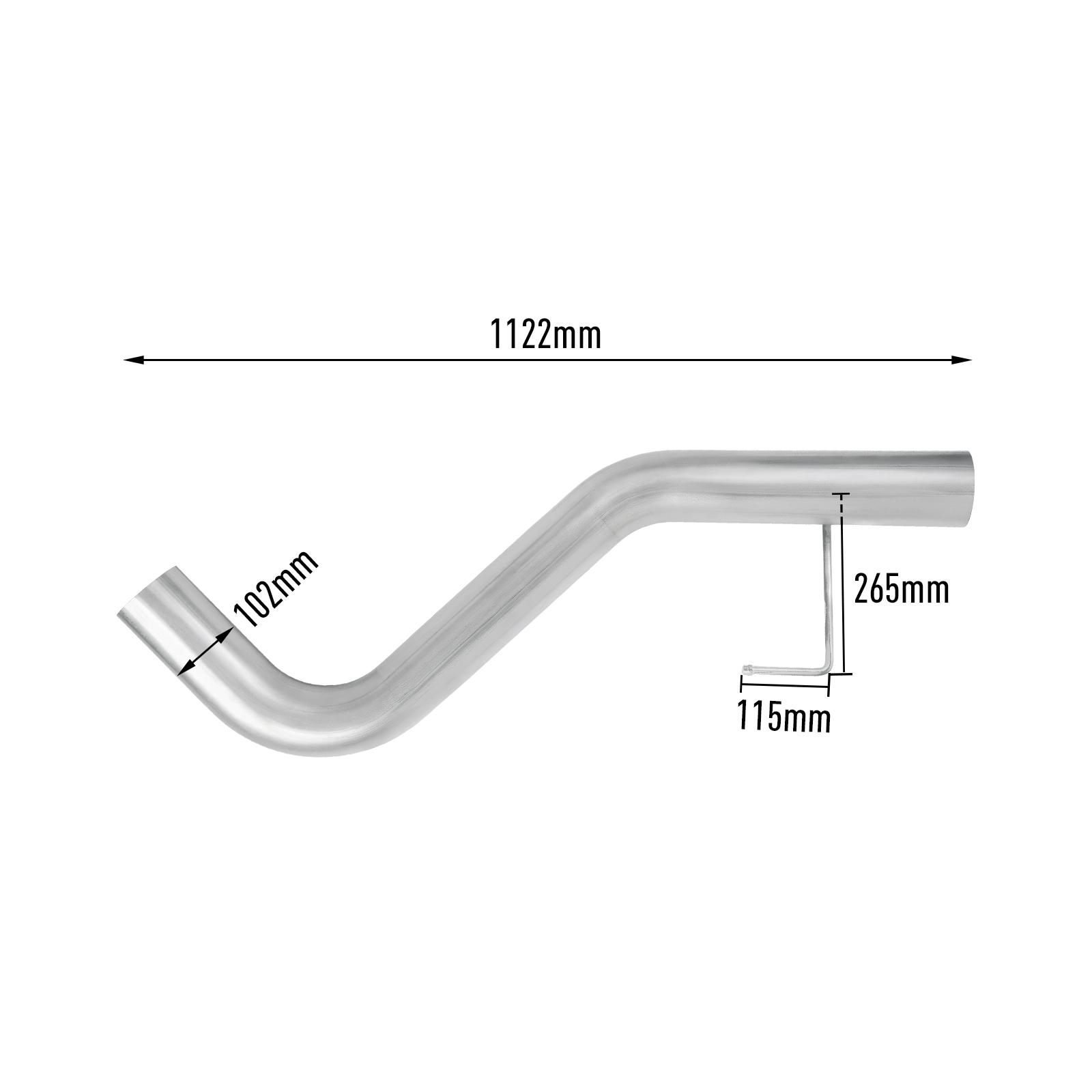 6.7L Cummins 4" Turbo-Back DPF Delete Race Pipe for 2013-2018 Dodge Ram 14