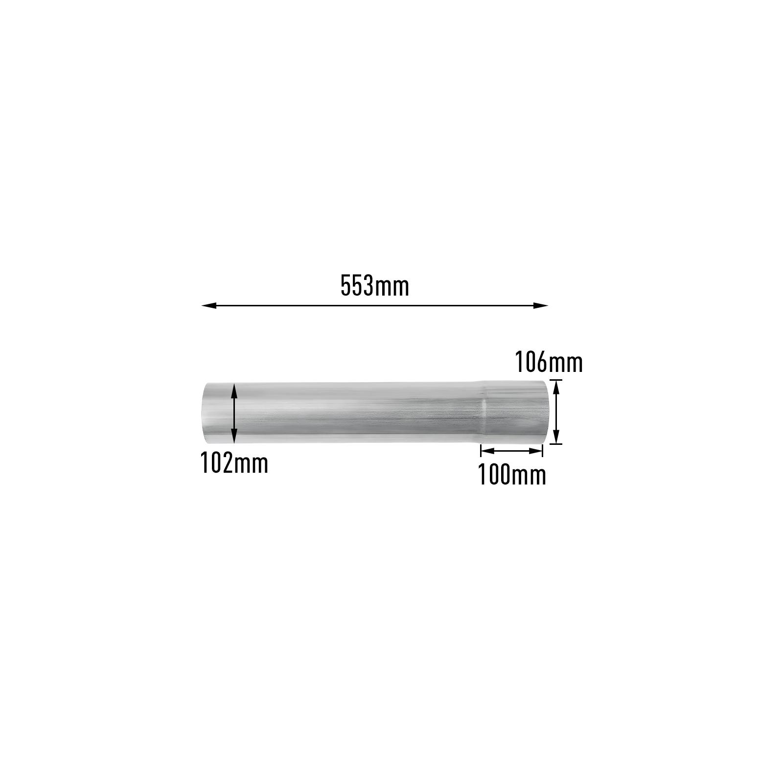 6.7L Cummins 4" Turbo-Back DPF Delete Race Pipe for 2013-2018 Dodge Ram 16