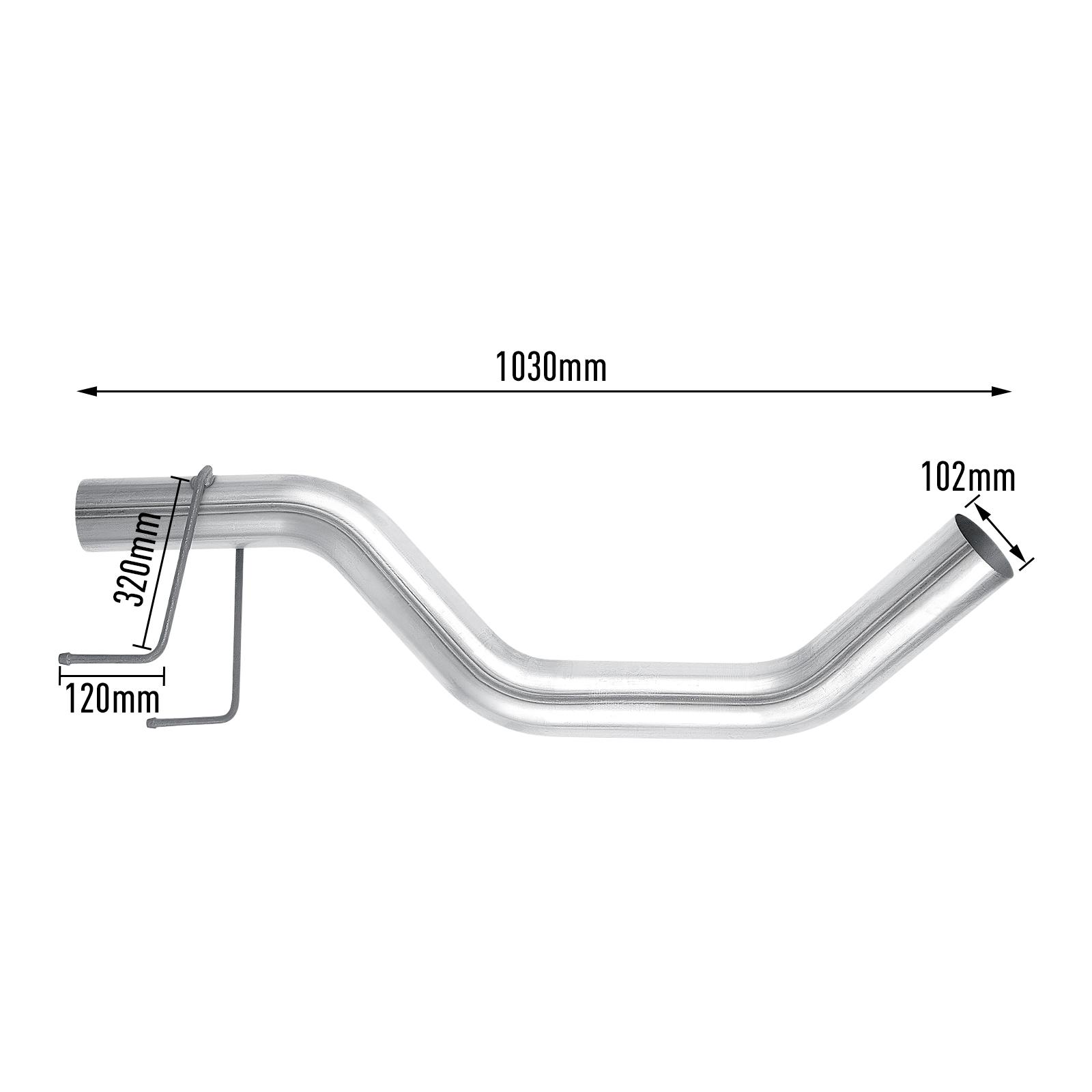 6.7L Cummins 4" Downpipe-Back Exhaust for 2013-2018 Dodge Ram 2500 3500 10