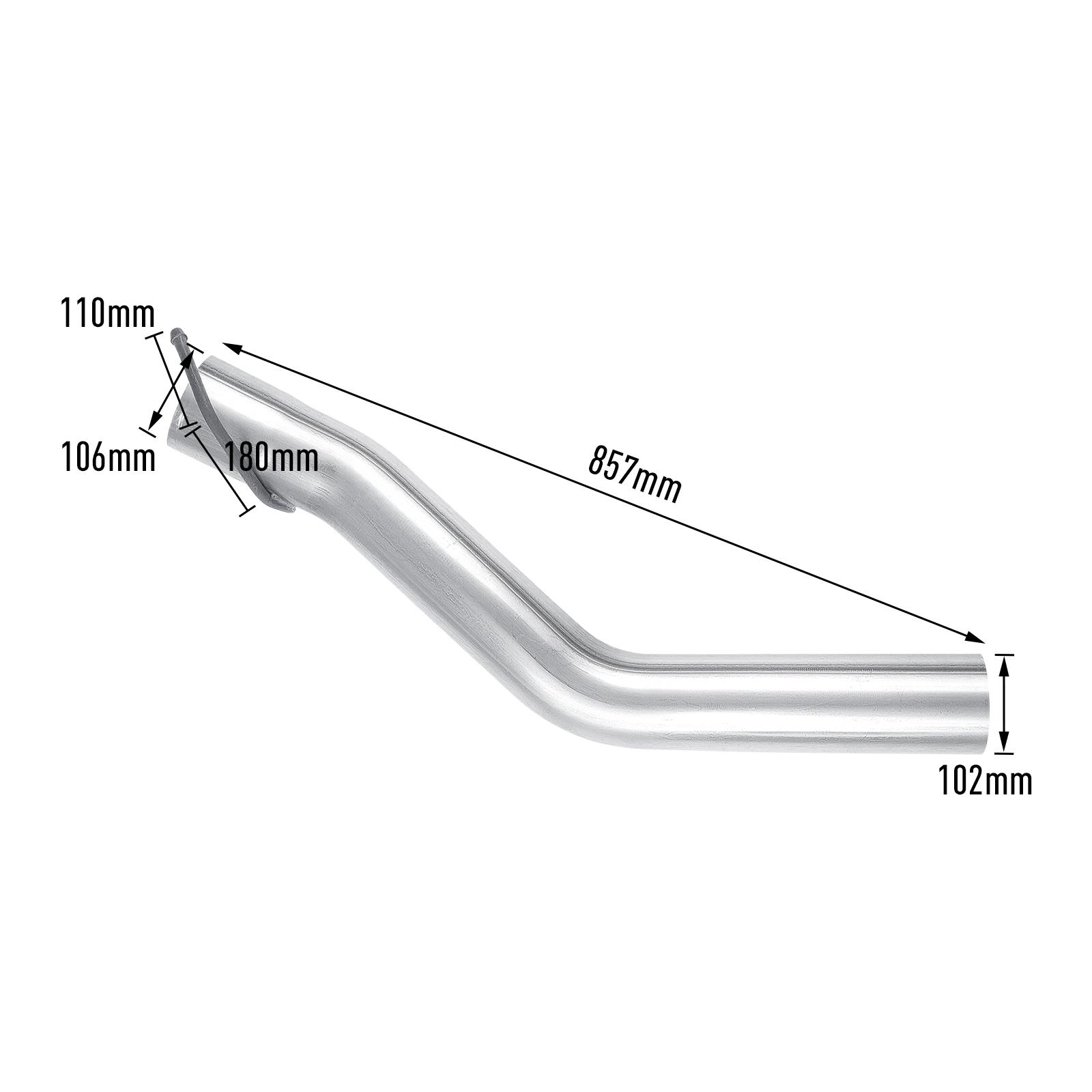 6.7L Cummins 4" Downpipe-Back Exhaust for 2013-2018 Dodge Ram 2500 3500 12