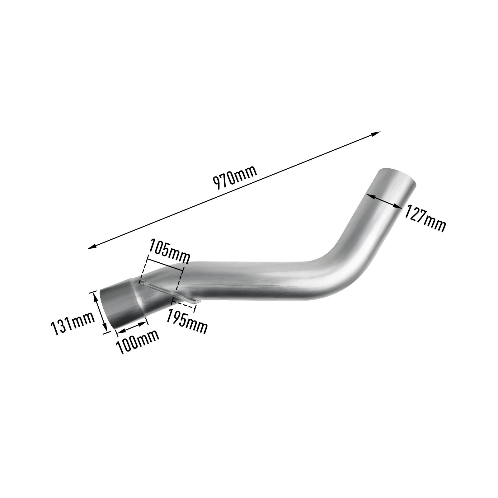 2013-2018 6.7L Cummins 5" Turbo-Back DPF Delete Pipe for Dodge Ram 2500/3500 17