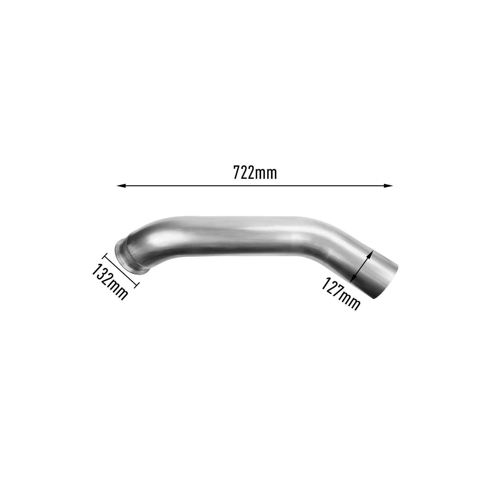 2013-2018 6.7L Cummins 5" Turbo-Back DPF Delete Pipe for Dodge Ram 2500/3500 16