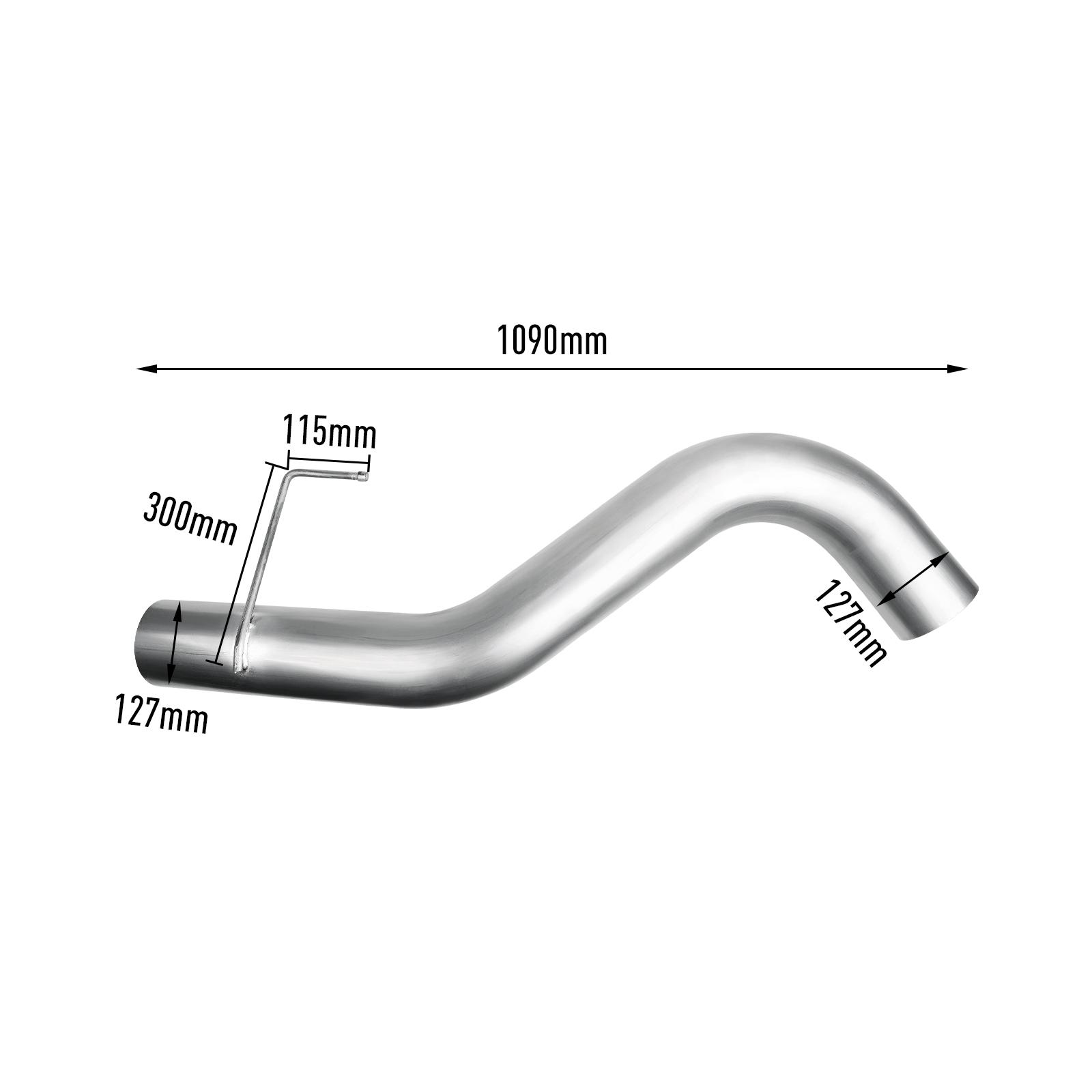 2013-2018 6.7L Cummins 5" Turbo-Back DPF Delete Pipe for Dodge Ram 2500/3500 12