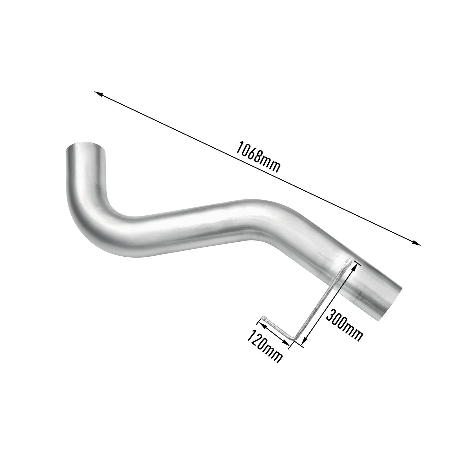 6.7L Cummins 5" Turbo-Back DPF Delete Pipe with Muffler for 2013-2018 Dodge Ram 2500/3500 11