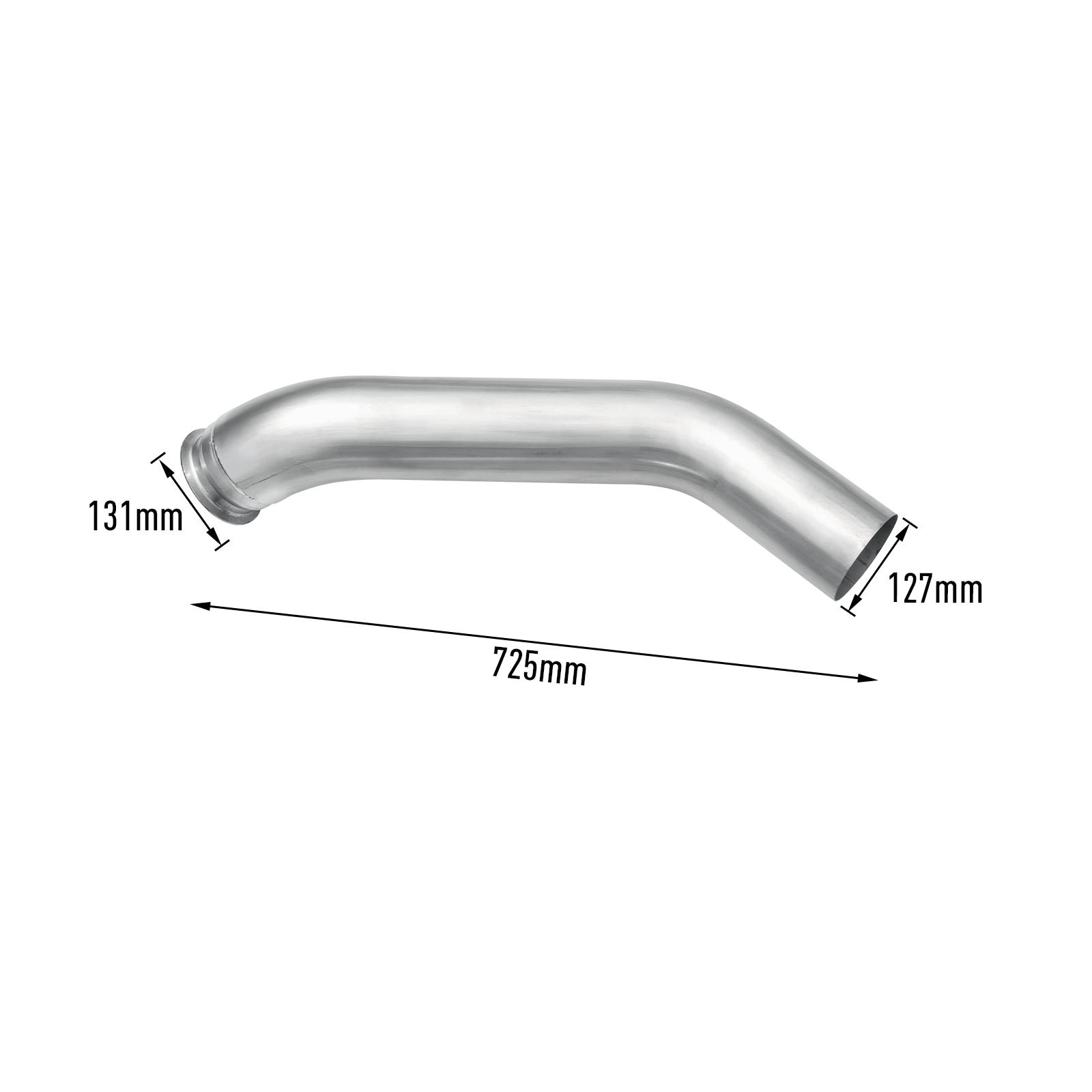 6.7L Cummins 5" Turbo-Back DPF Delete Pipe with Muffler for 2013-2018 Dodge Ram 2500/3500 17