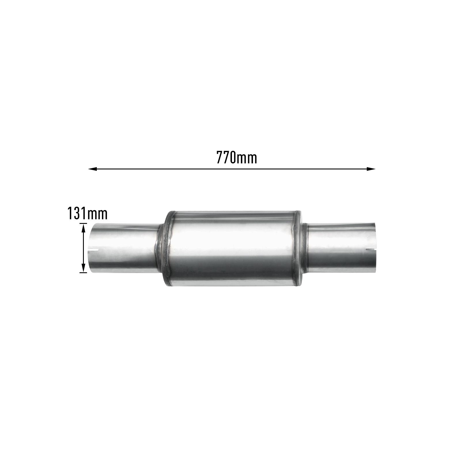 6.7L Cummins 5" Turbo-Back DPF Delete Pipe with Muffler for 2013-2018 Dodge Ram 2500/3500 16