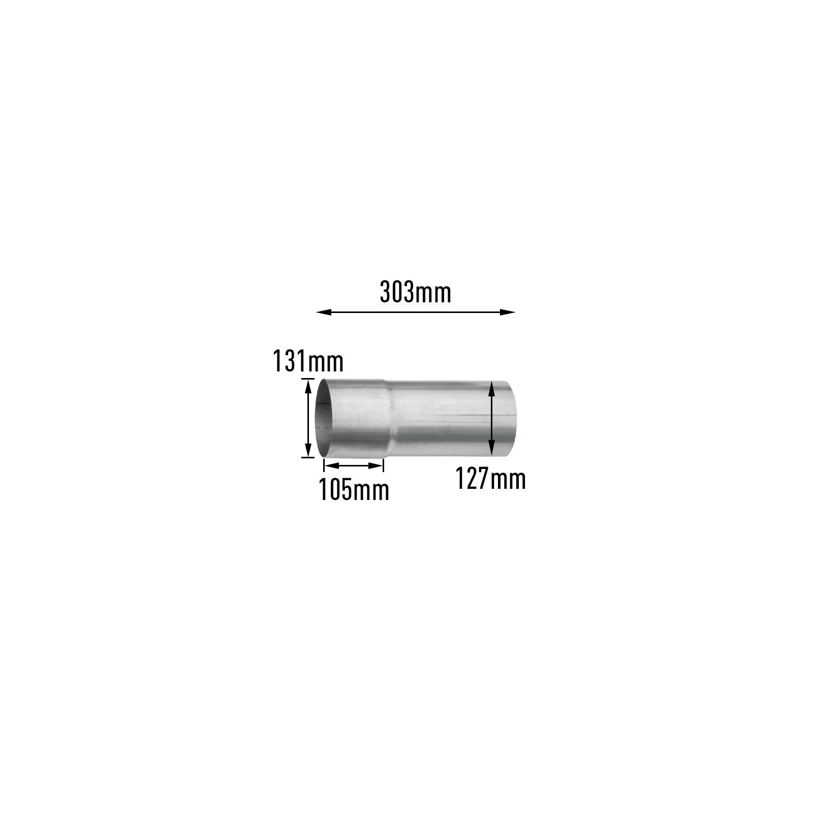 6.7L Cummins 5" Turbo-Back DPF Delete Pipe with Muffler for 2013-2018 Dodge Ram 2500/3500 12