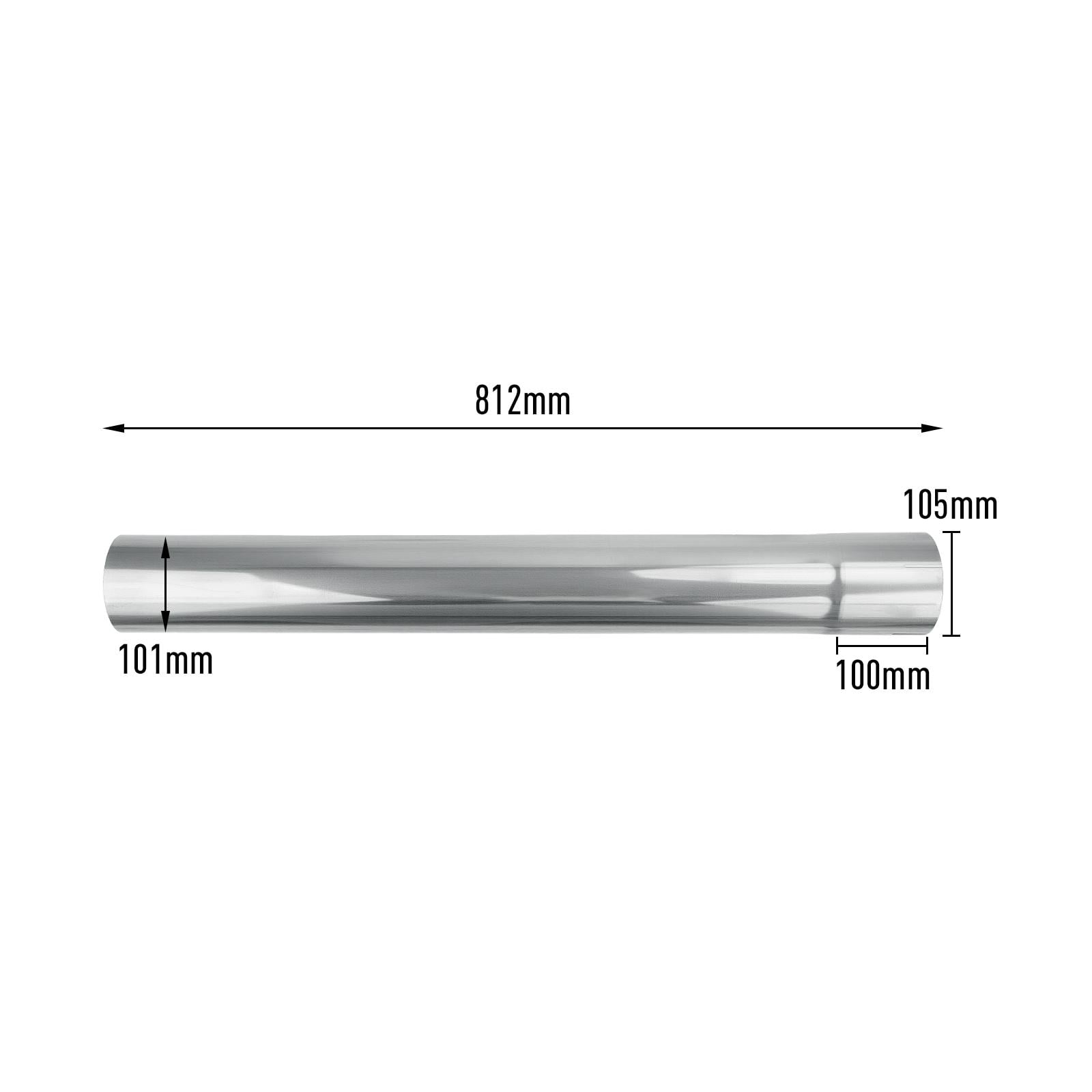 6.7L Cummins 4" DPF & Cat Delete Race Pipe for 2013-2022 Dodge Ram 3500/4500/5500 Cab & Chassis 15