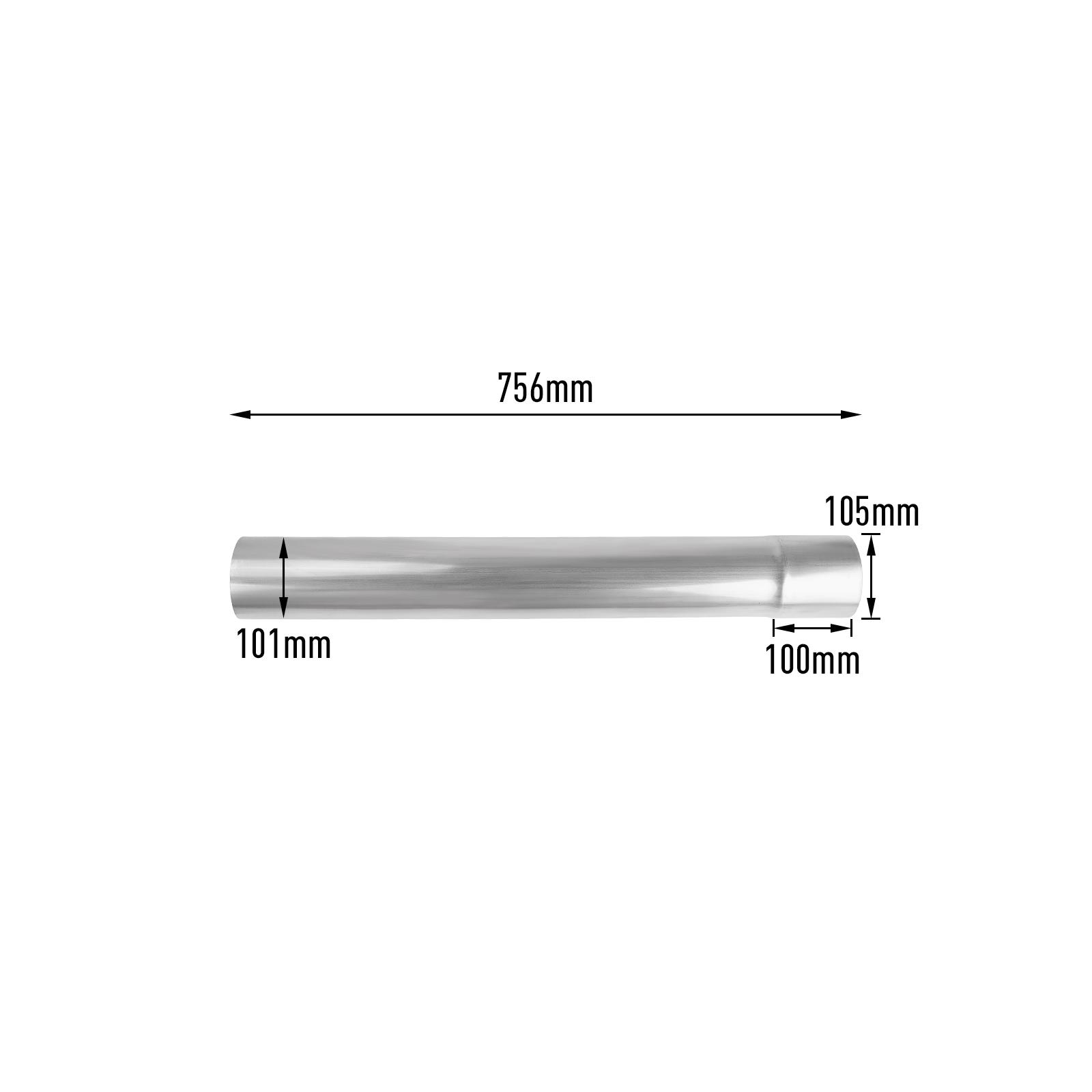 6.7L Cummins 4" Downpipe-Back DPF Delete Pipe for 2019-2024 Dodge Ram 2500/3500 15