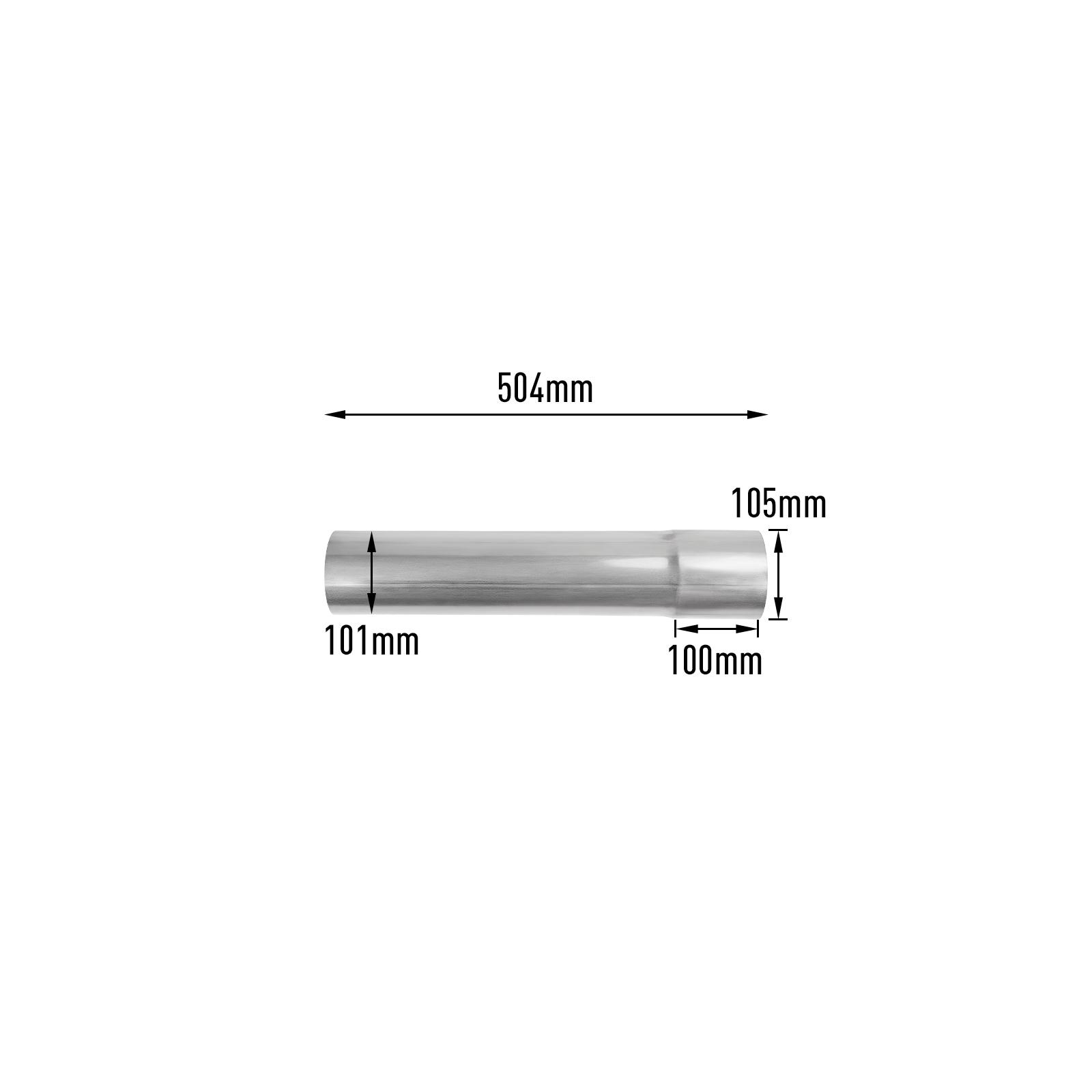 6.7L Cummins 4" Downpipe-Back DPF Delete Pipe for 2019-2024 Dodge Ram 2500/3500 16