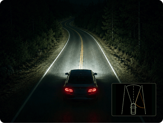 Your beams light the road — not the danger.