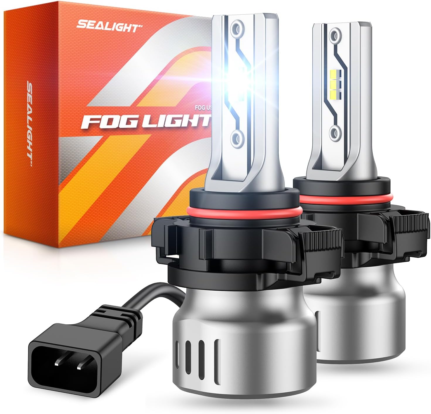 SEALIGHT® F5 5202/5201 LED Fog Light Bulbs 6500K Cool White 30W 10000LM IP68 2PCS