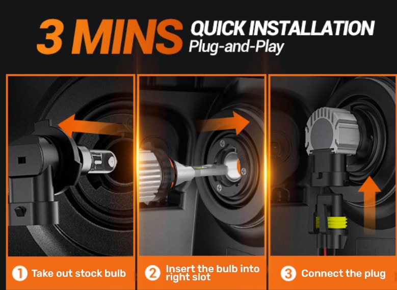SEALIGHT XF3 H13/9008 LED Headlight H10/9140/9145 Fog Light Bulbs
