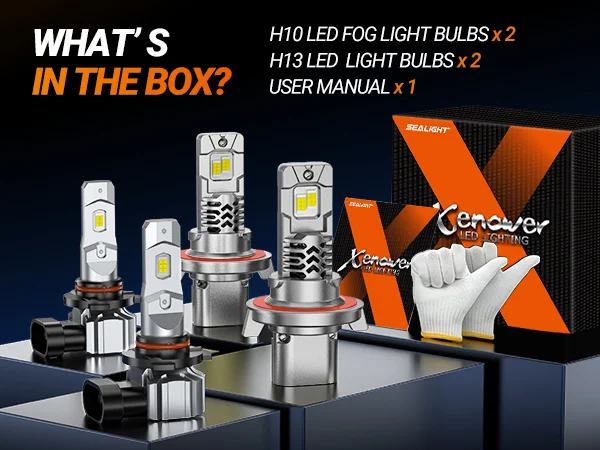SEALIGHT XF3 H13/9008 LED Headlight H10/9140/9145 Fog Light Bulbs