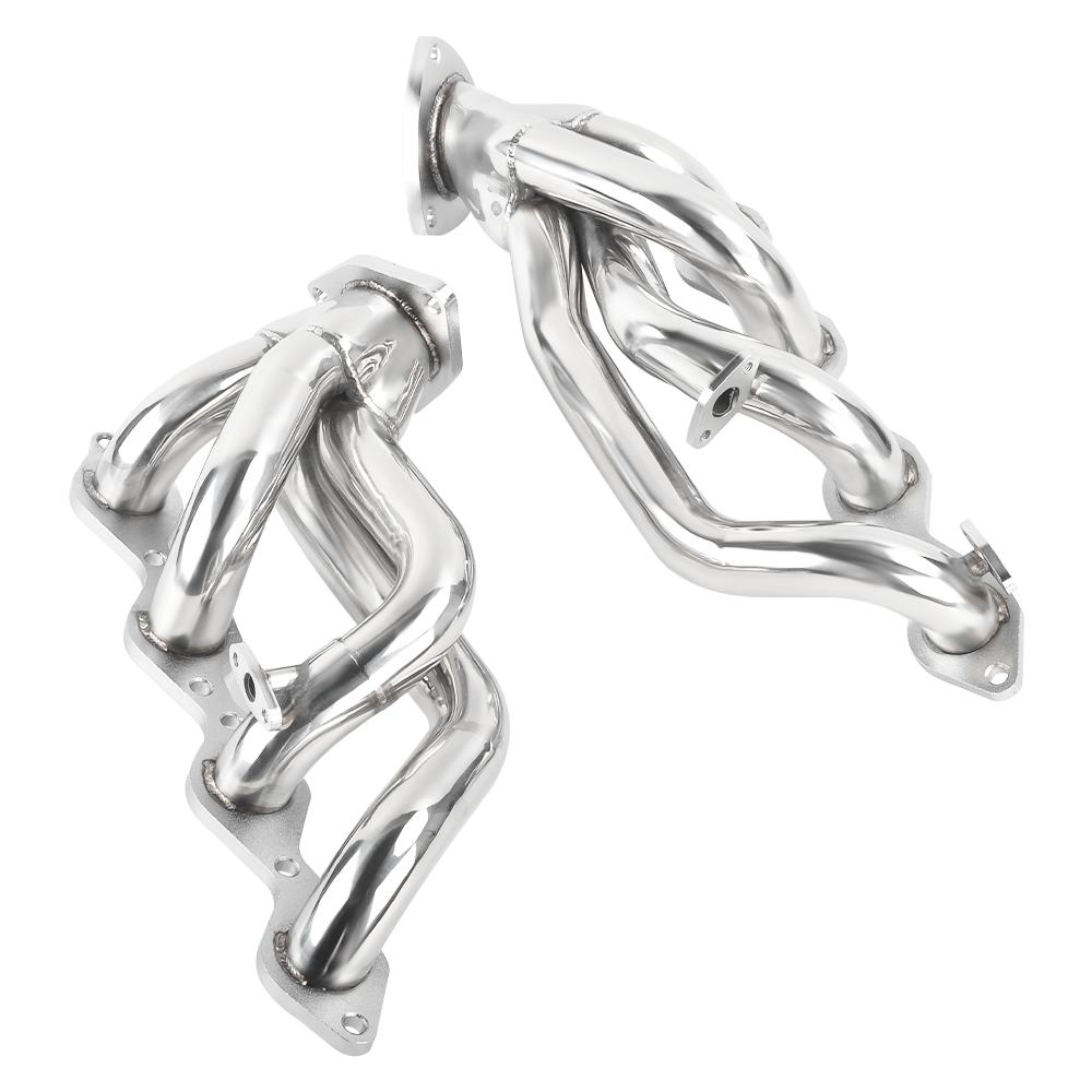 1-5/8" Exhaust Header For 1999-2003 GM Silverado Sierra 1500 2500 3500 HD 6.0L V8 4