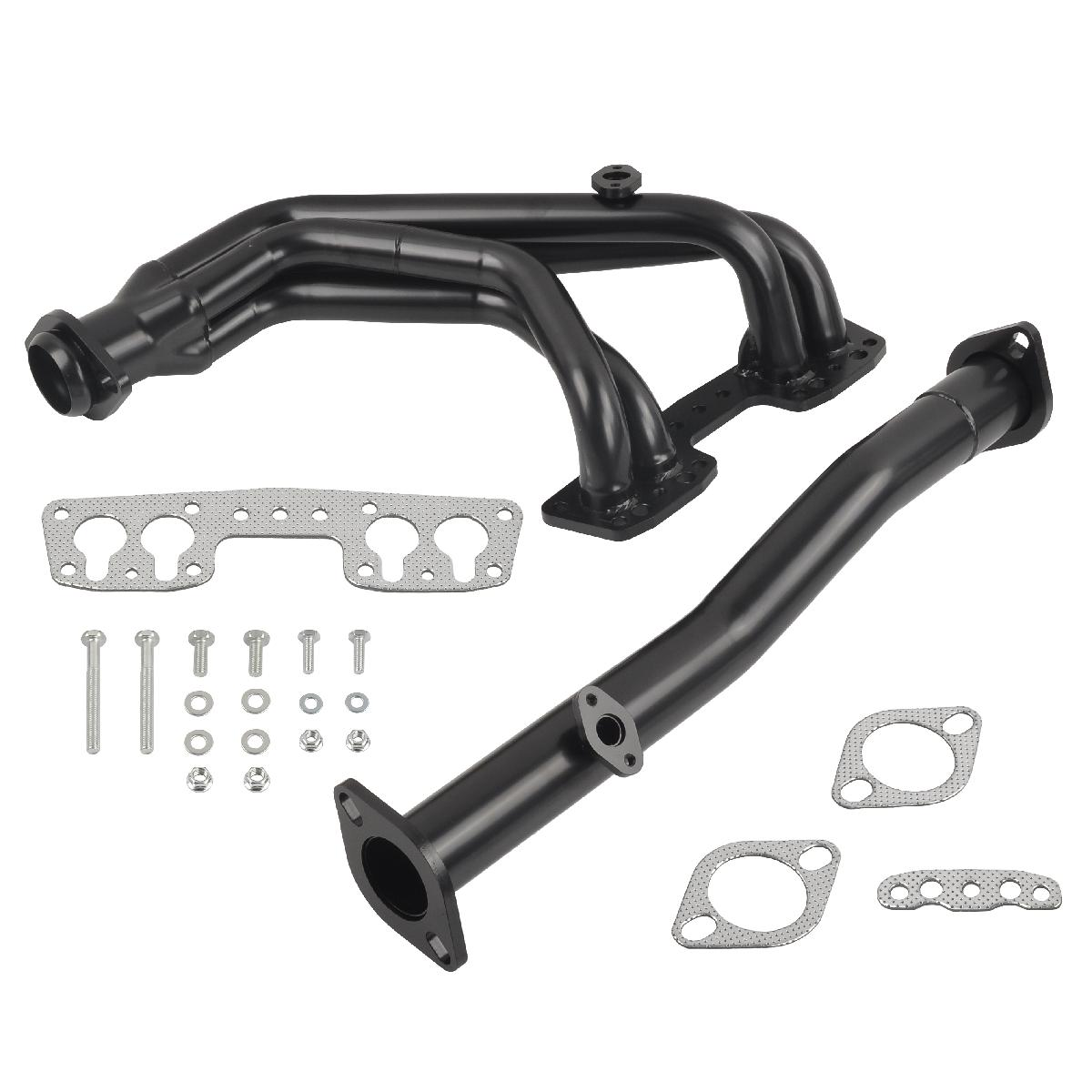 1-1/2" Long Tube Header & Downpipe For 1990-1995 Toyota 4Runner 4WD 2.4L L4 0